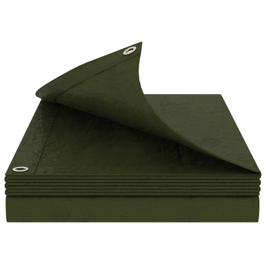 vidaXL Τεντόπανα με Θηλιές Πράσινο 8 x 10 μ 260 gsm PE
