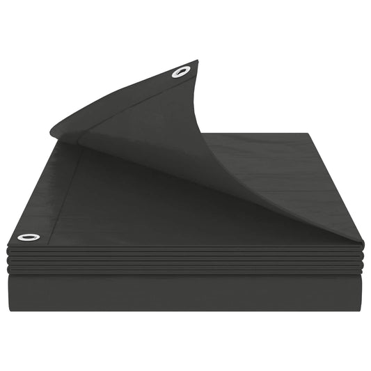 vidaXL Τεντόπανα με Θηλιές Ανθρακί Γκρι 3 x 3 μ 90 gsm PE
