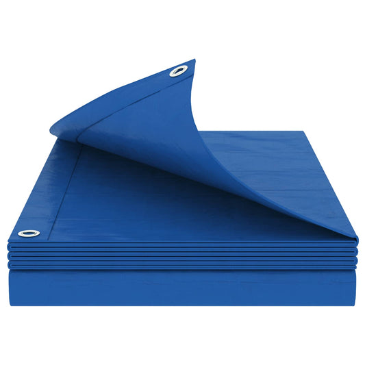 vidaXL Τεντόπανα με Θηλιές Μπλε 8 x 10 μ 260 gsm PE