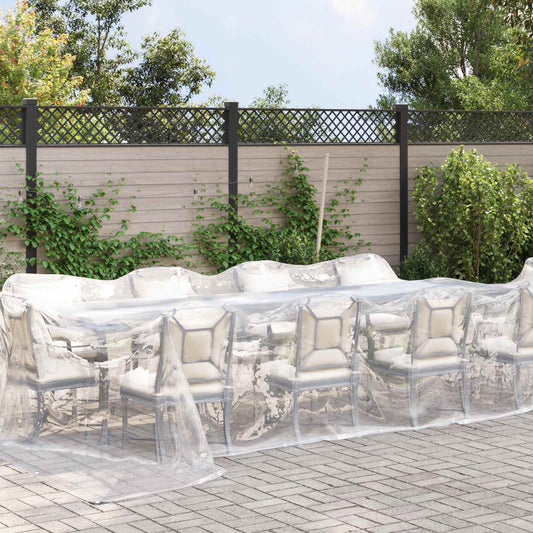 vidaXL Μουσαμάς 140 gsm Διαφανές 7 x 5 m PE