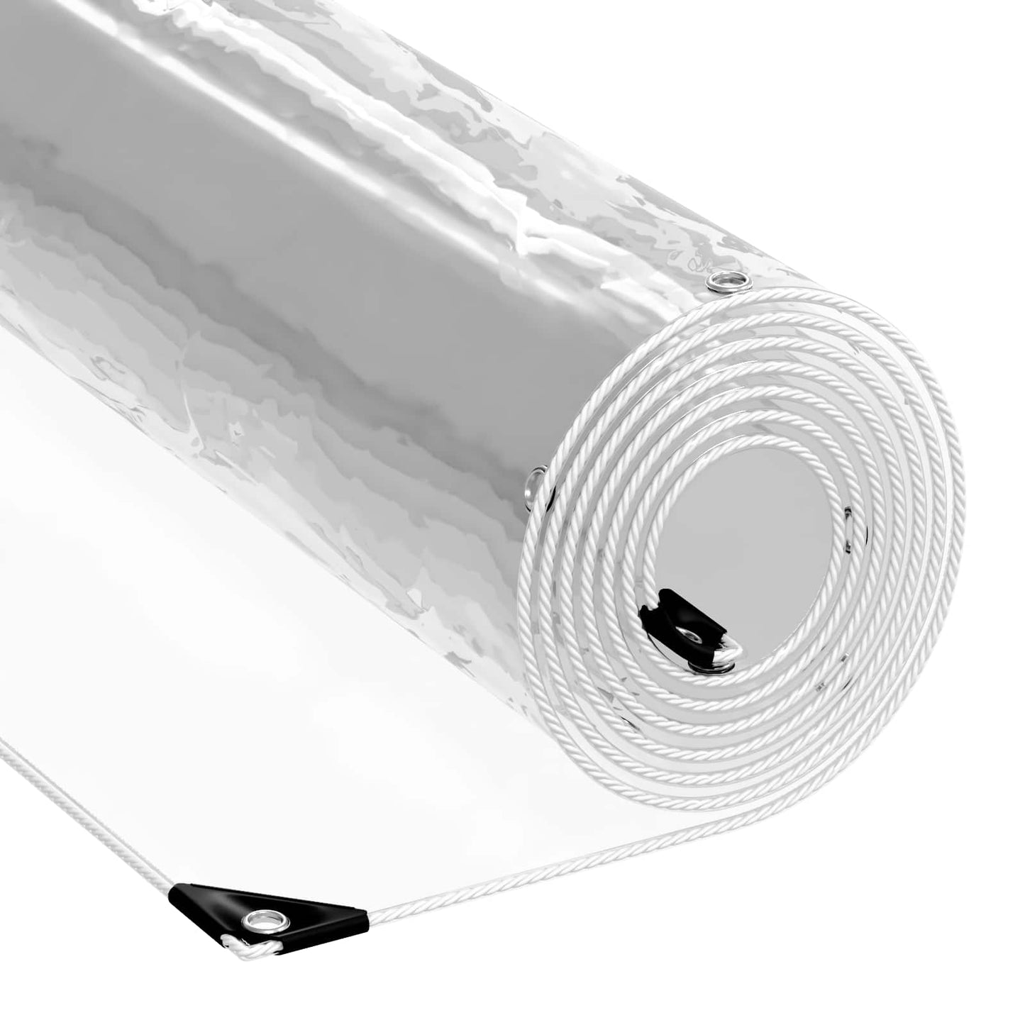 vidaXL Μουσαμάς 350 gsm Διαφανές 7 x 5 m PVC