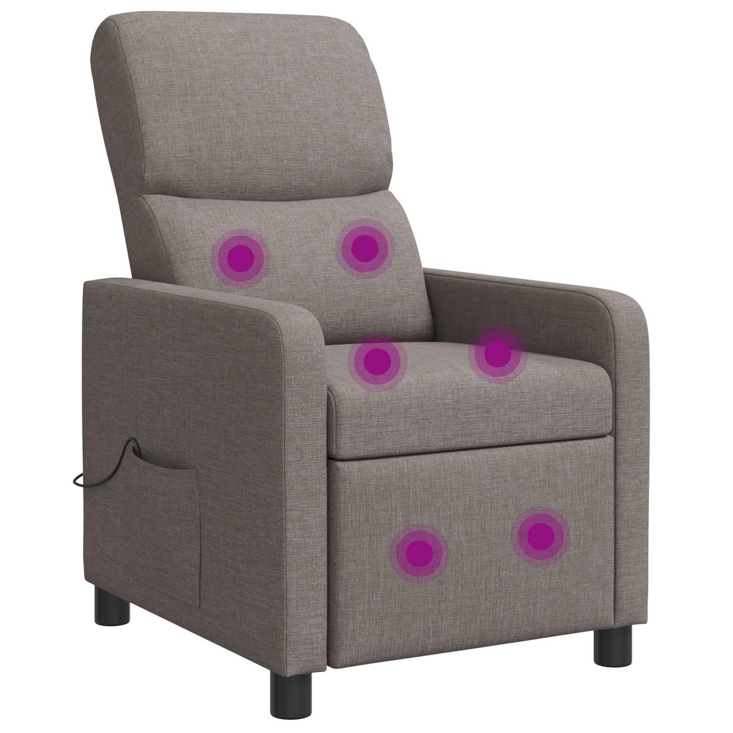 vidaXL Κάθισμα μασάζ Taupe