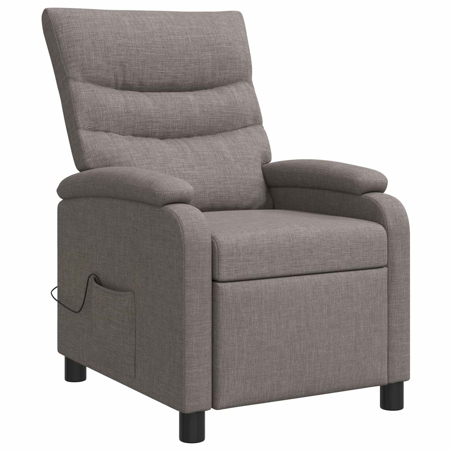 vidaXL Κάθισμα μασάζ Taupe Ύφασμα