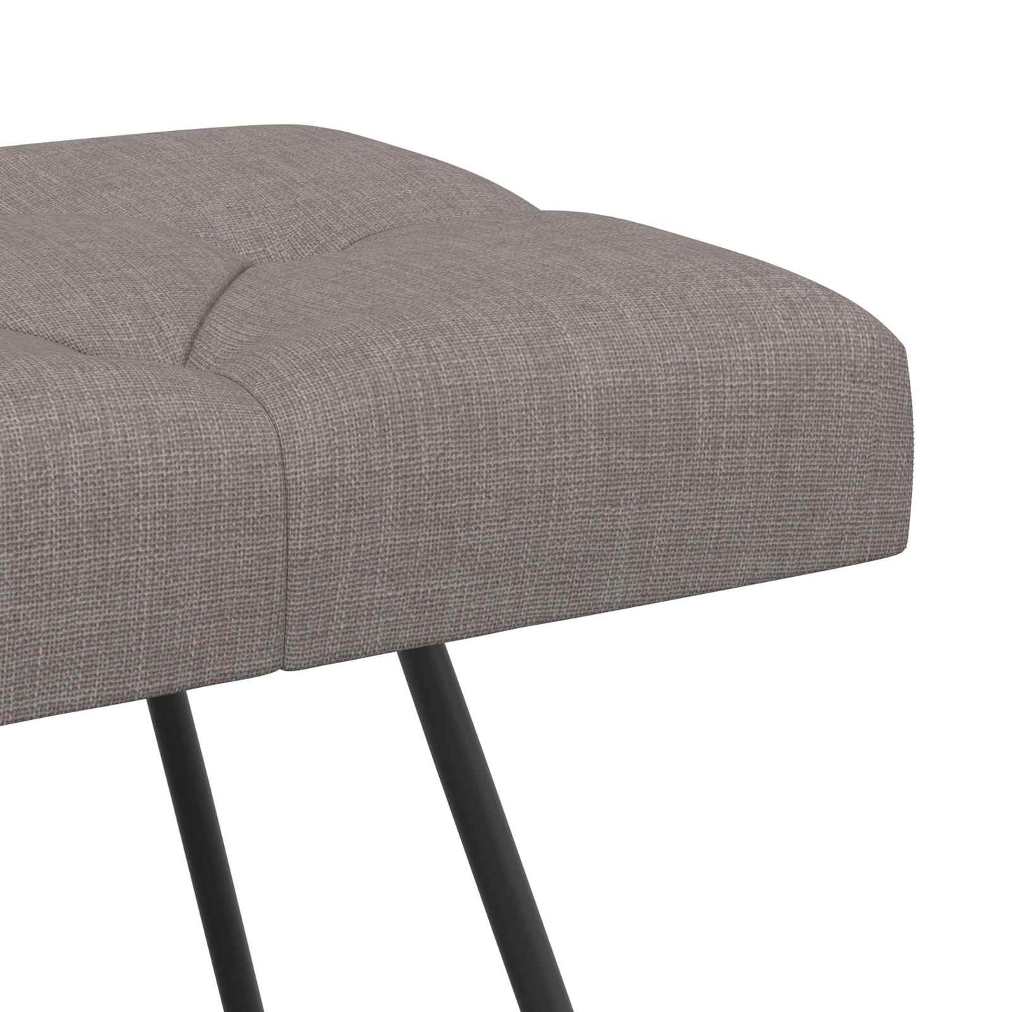 vidaXL Πάγκος με κουμπωτές επιφάνειες Taupe 80 x 40 x 46 εκ. Ύφασμα