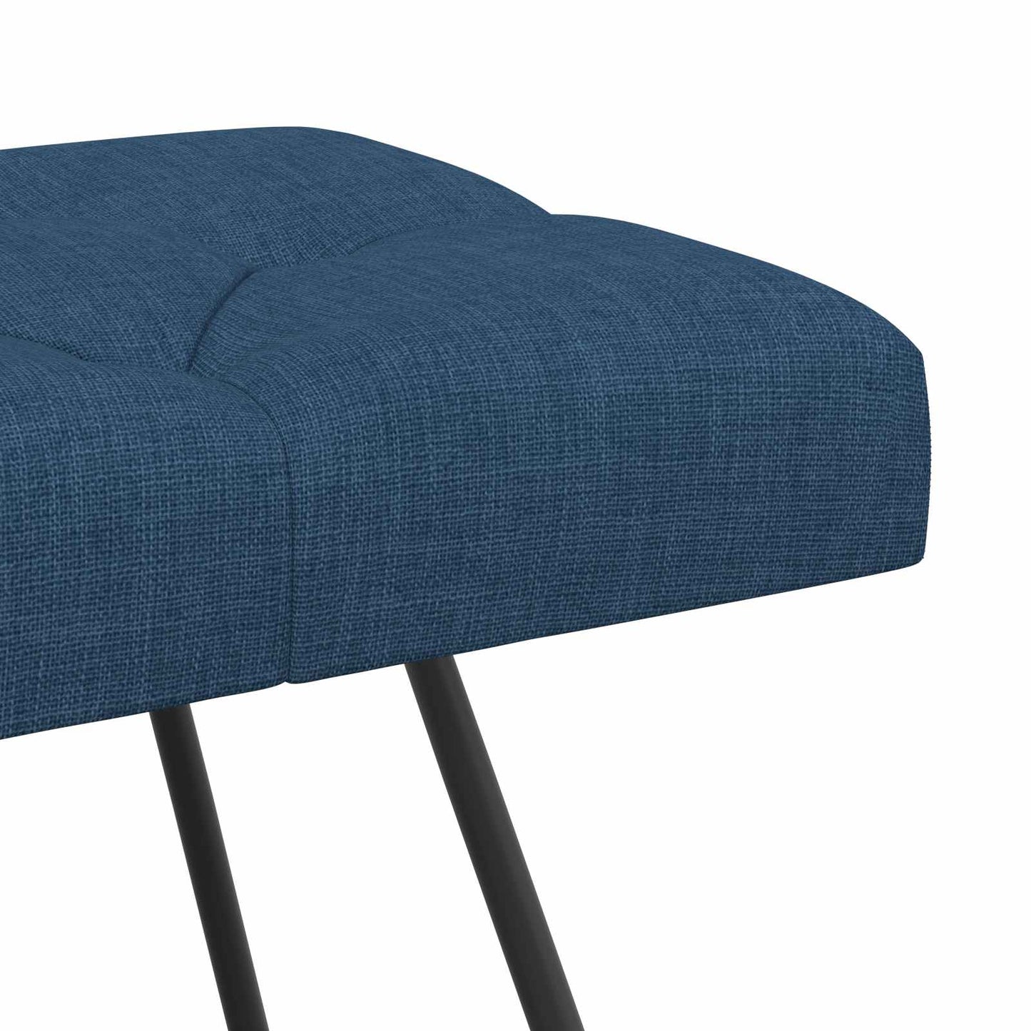 vidaXL Πάγκος με κουμπωτές επιφάνειες Μπλε 110 x 40 x 46 cm Ύφασμα