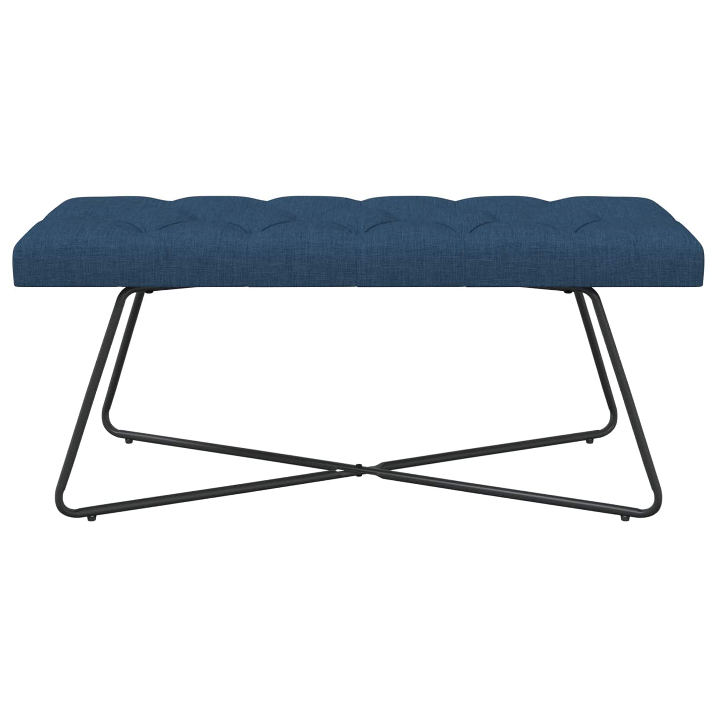 vidaXL Πάγκος με κουμπωτές επιφάνειες Μπλε 110 x 40 x 46 cm Ύφασμα