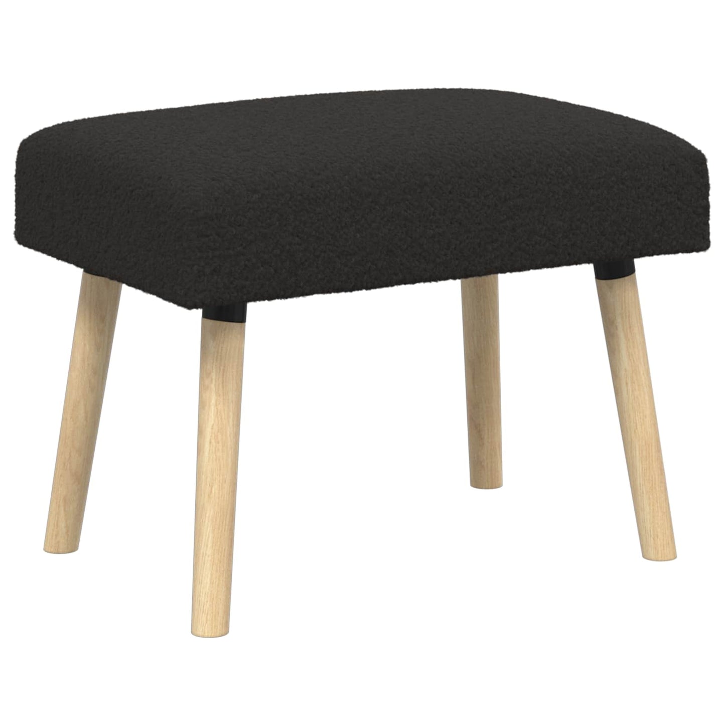 vidaXL παγκάκι Μονόχρωμο Μαύρο 60 x 40 x 45 εκ. Μπουκλέ