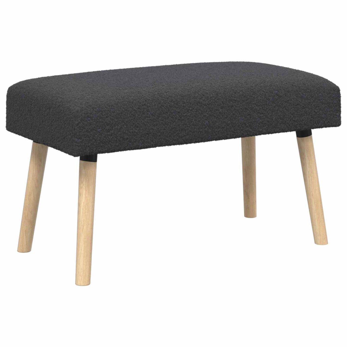 vidaXL παγκάκι Μονόχρωμο Σκούρο Γκρι 80 x 40 x 46 εκ. Μπουκλέ