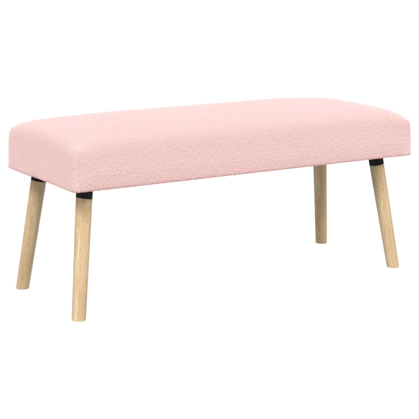 vidaXL παγκάκι Μονόχρωμο Ροζ 110 x 40 x 46 cm Μπουκλέ
