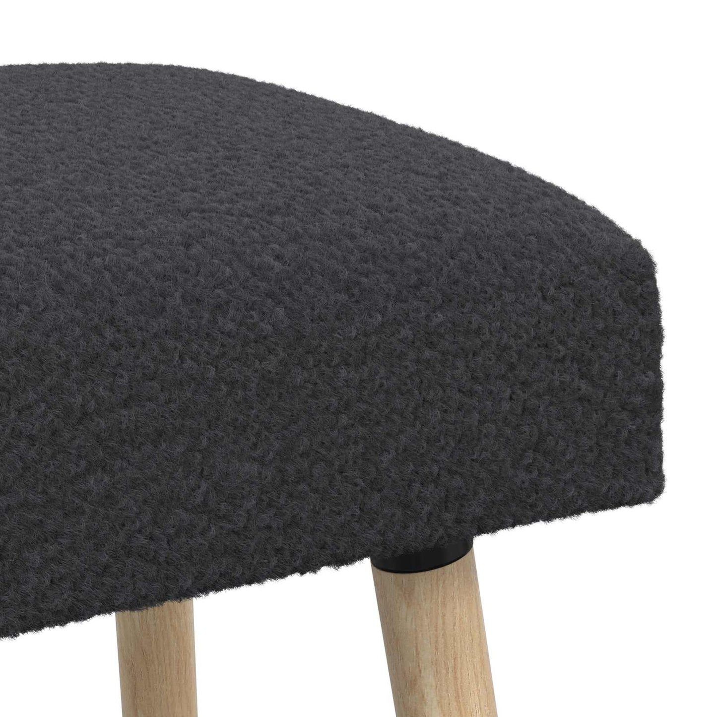 vidaXL παγκάκι Μονόχρωμο Σκούρο Γκρι 110 x 40 x 46 cm Μπουκλέ