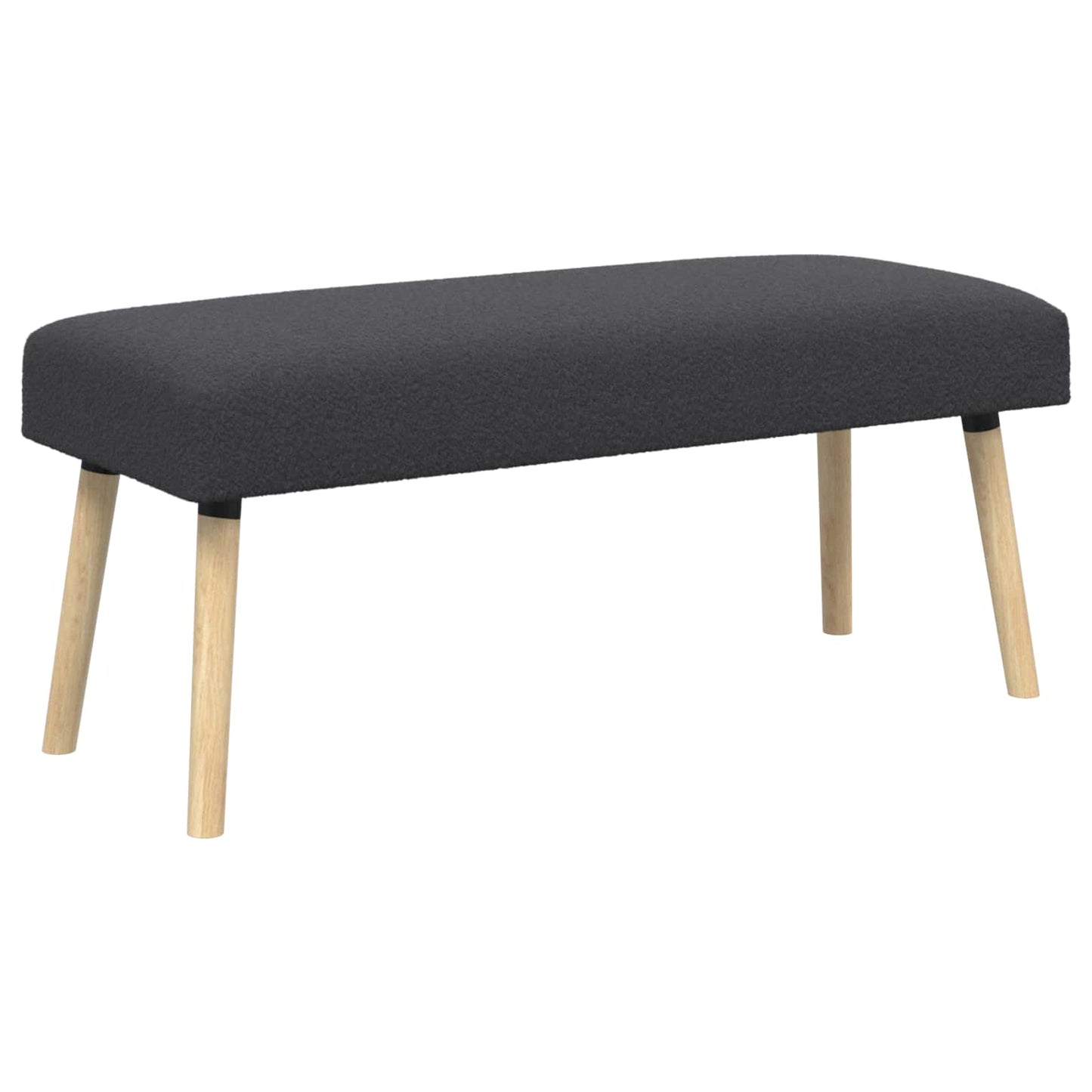 vidaXL παγκάκι Μονόχρωμο Σκούρο Γκρι 110 x 40 x 46 cm Μπουκλέ