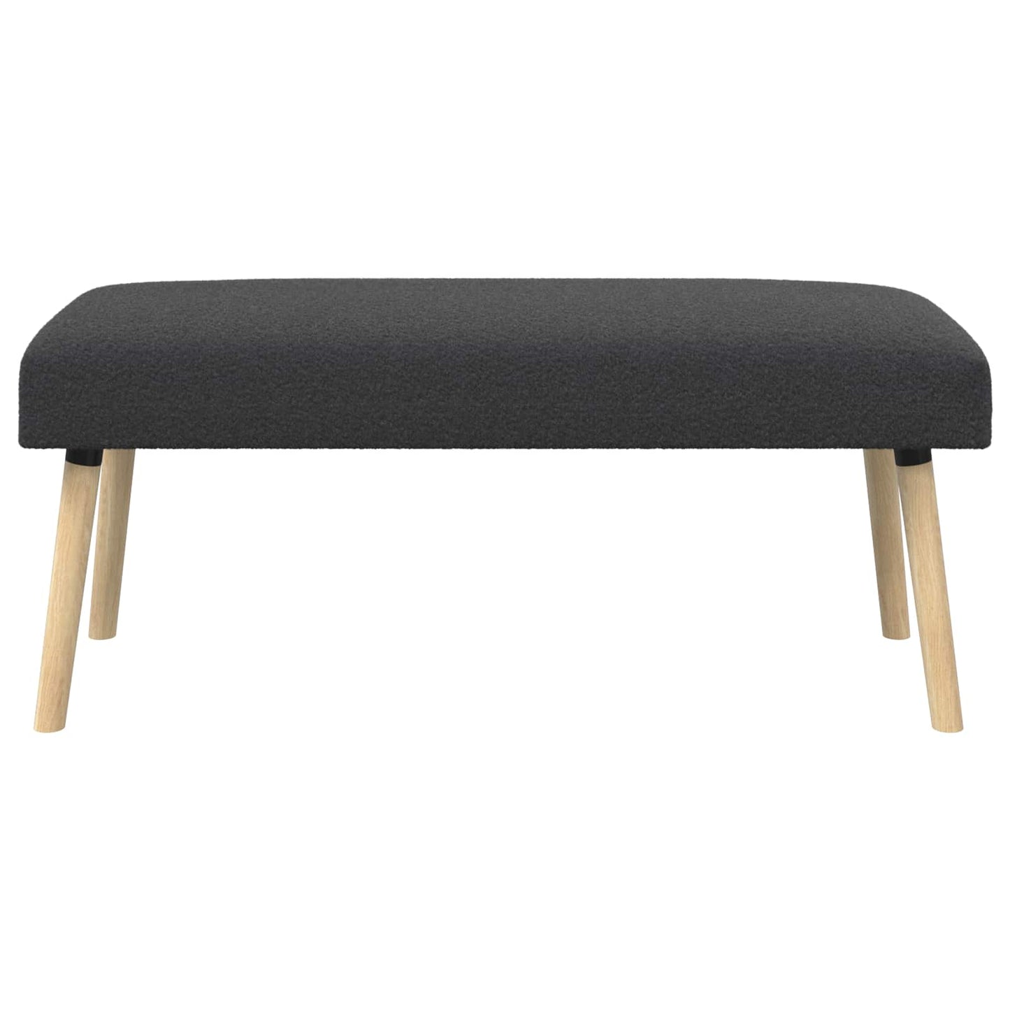 vidaXL παγκάκι Μονόχρωμο Σκούρο Γκρι 110 x 40 x 46 cm Μπουκλέ
