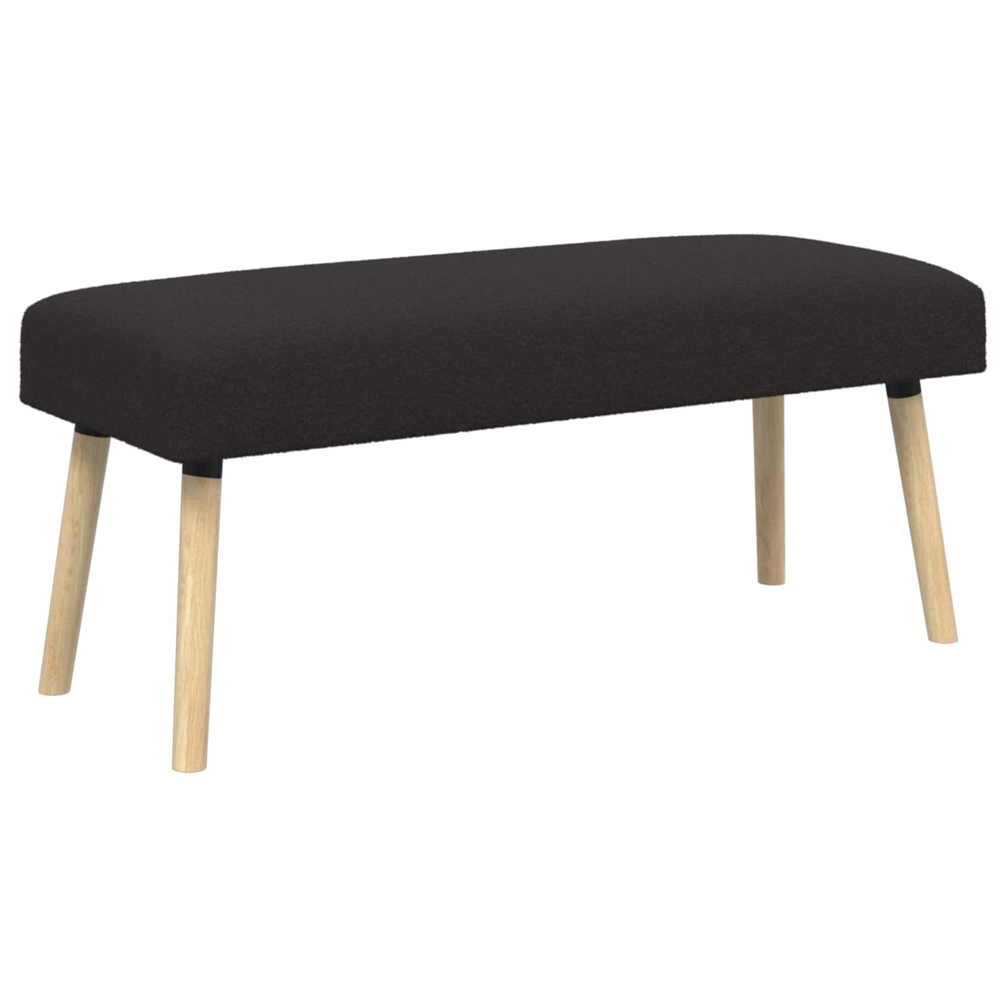 vidaXL παγκάκι Μονόχρωμο Μαύρο 110 x 40 x 46 cm Μπουκλέ