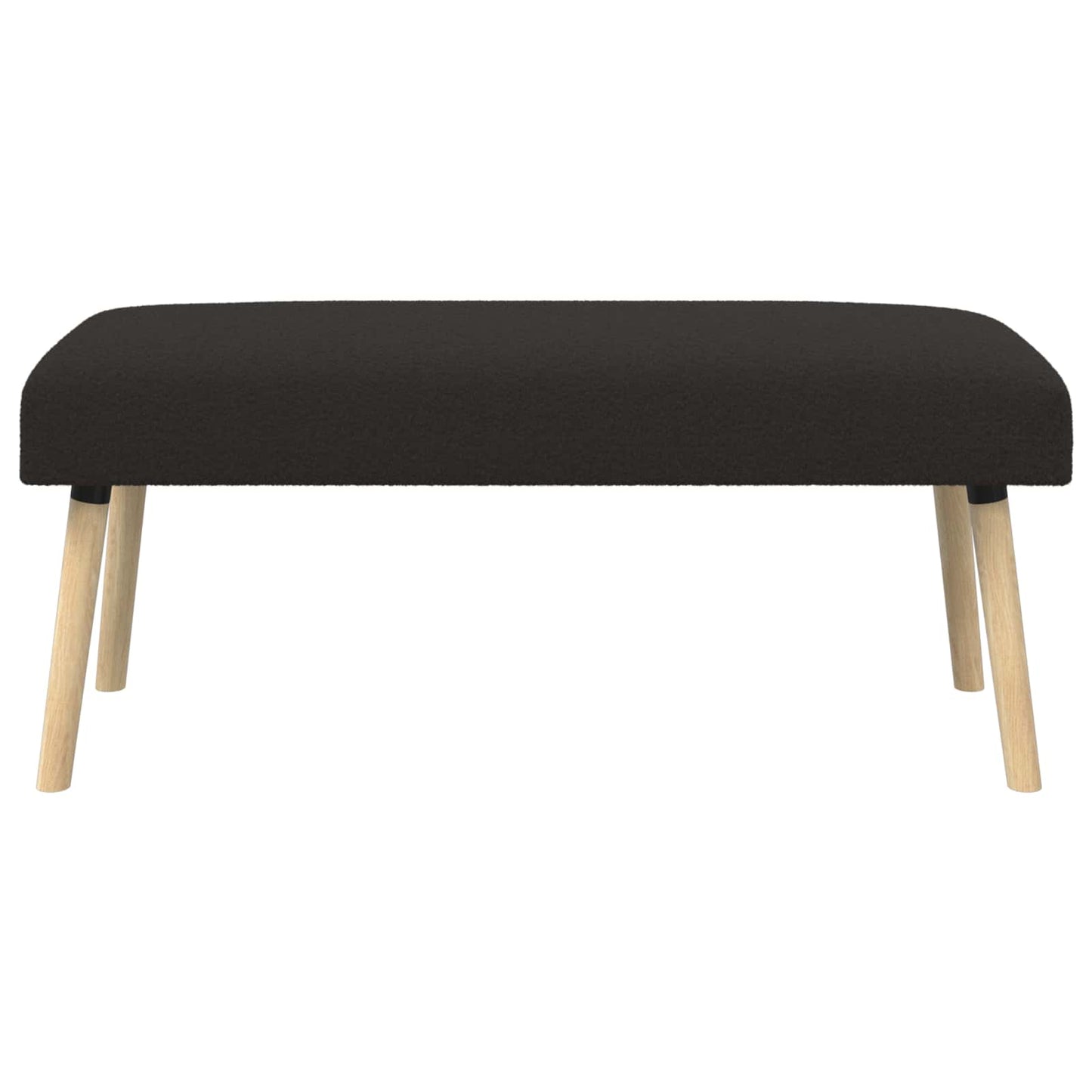 vidaXL παγκάκι Μονόχρωμο Μαύρο 110 x 40 x 46 cm Μπουκλέ