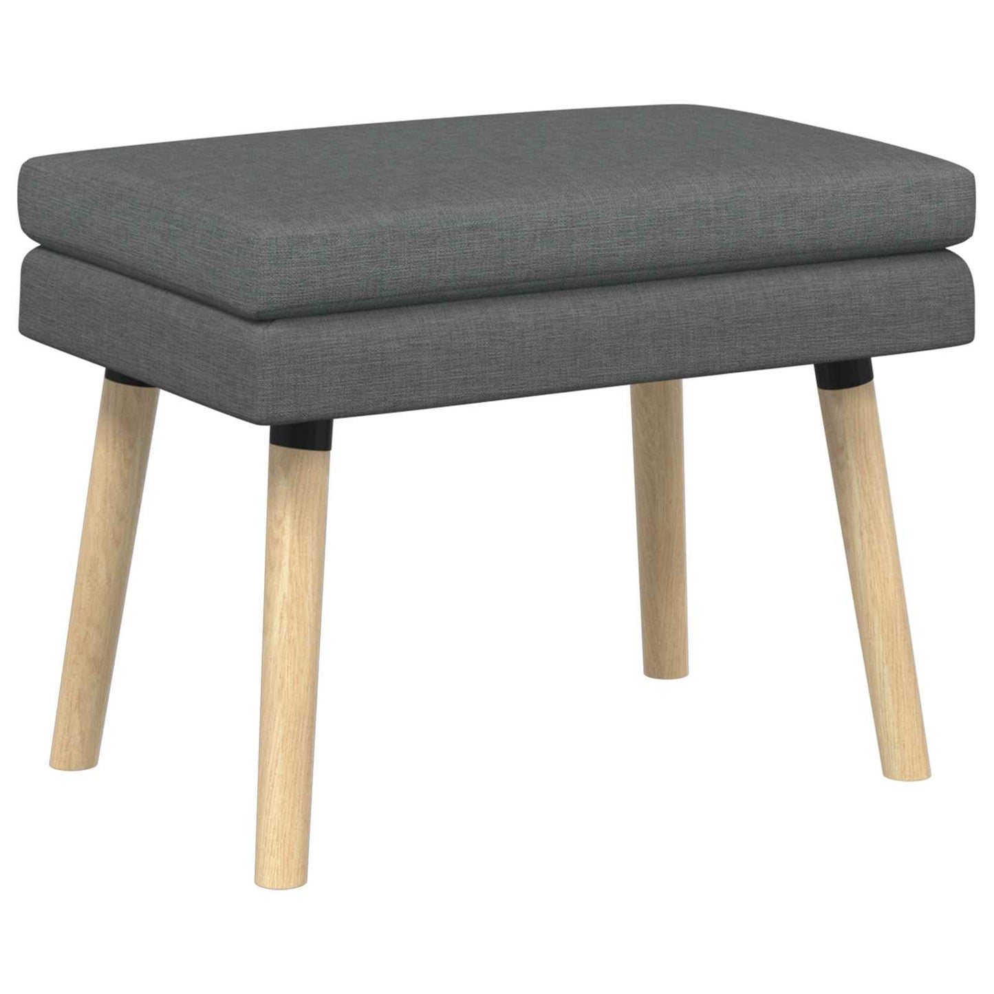 vidaXL Διπλή Επίστρωση Πάγκος Σκούρο Γκρι 60 x 40 x 46 εκ. Ύφασμα