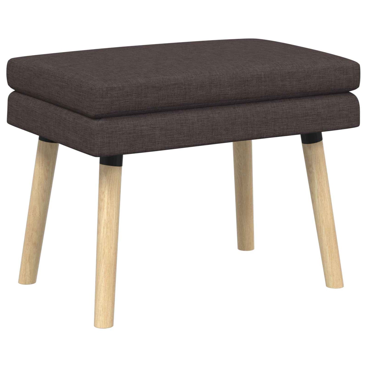 vidaXL Διπλή Επίστρωση Πάγκος Σκούρο Καφέ 60 x 40 x 46 εκ. Ύφασμα