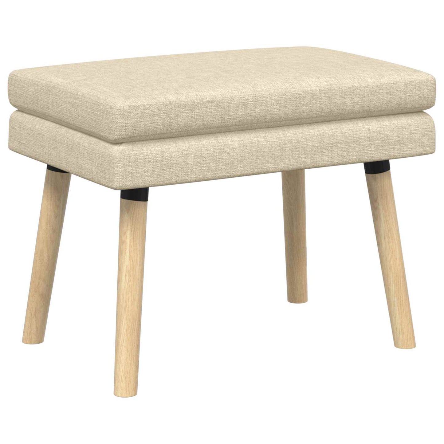 vidaXL Διπλή Επίστρωση Πάγκος Κρεμ 60 x 40 x 46 εκ. Ύφασμα
