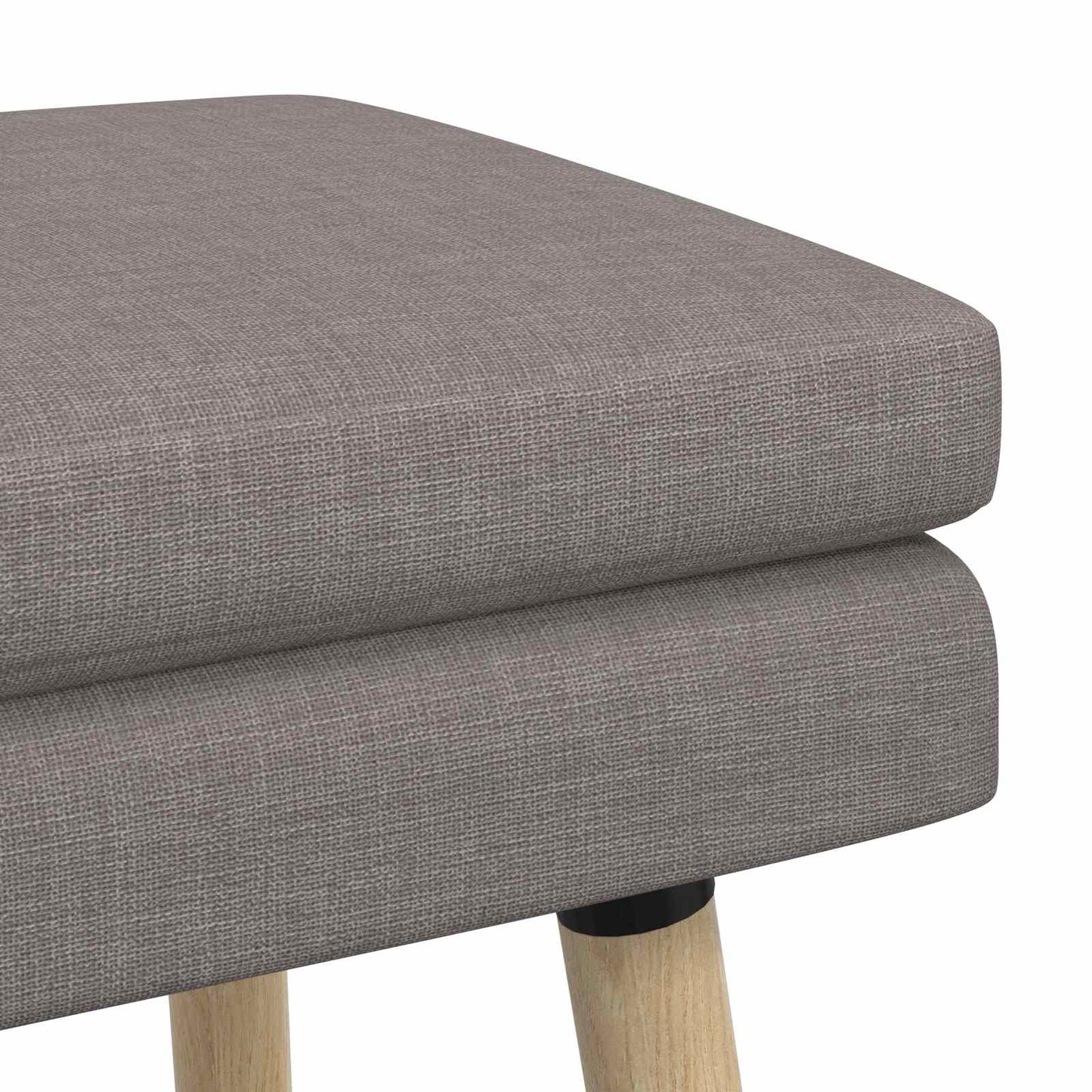 vidaXL Διπλή Επίστρωση Πάγκος Taupe 80 x 40 x 47 εκ. Ύφασμα