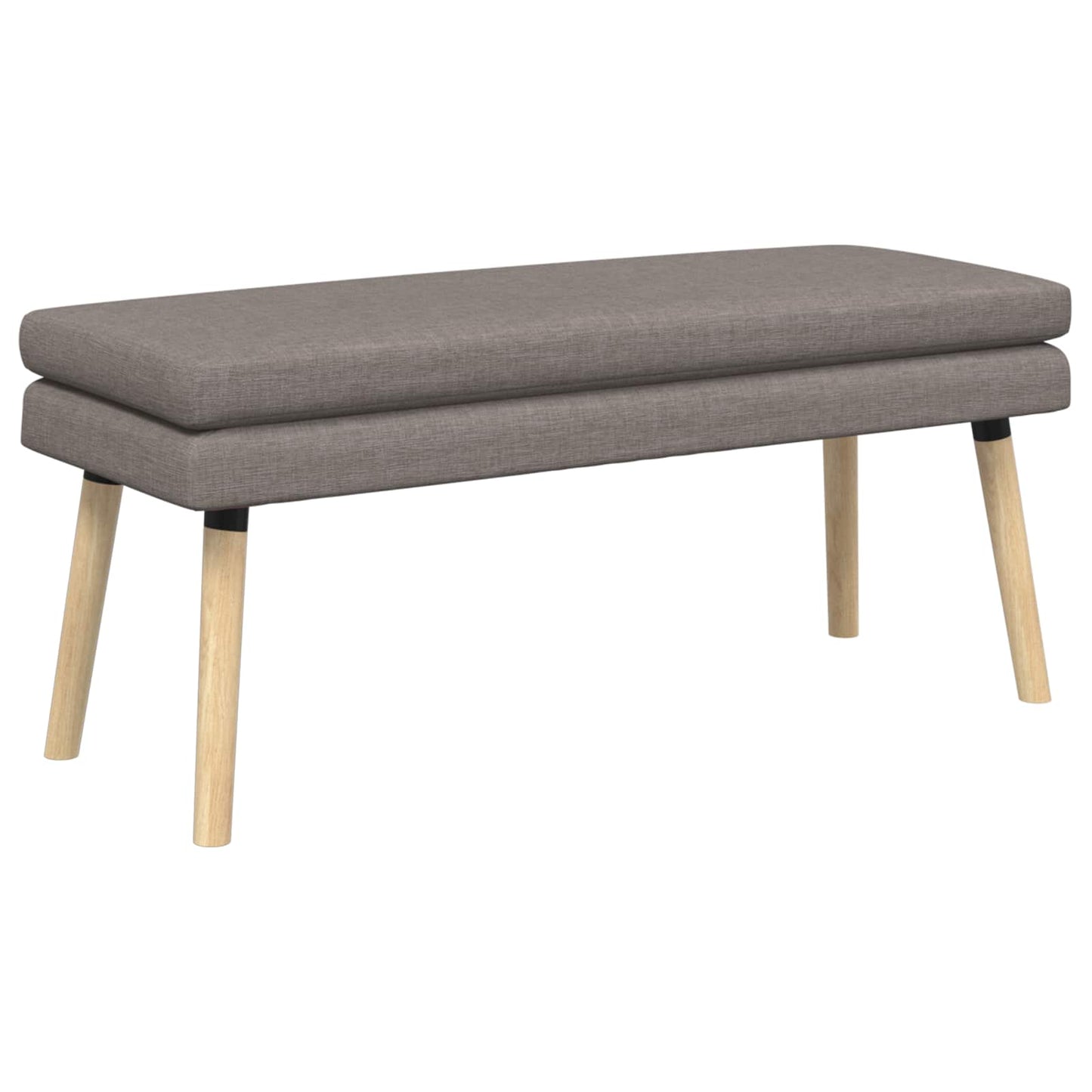 vidaXL Διπλή Επίστρωση Πάγκος Taupe 110 x 40 x 47 εκ. Ύφασμα