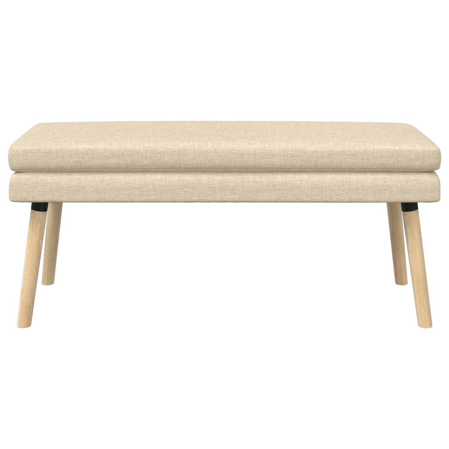 vidaXL Διπλή Επίστρωση Πάγκος Κρεμ 110 x 40 x 47 εκ. Ύφασμα