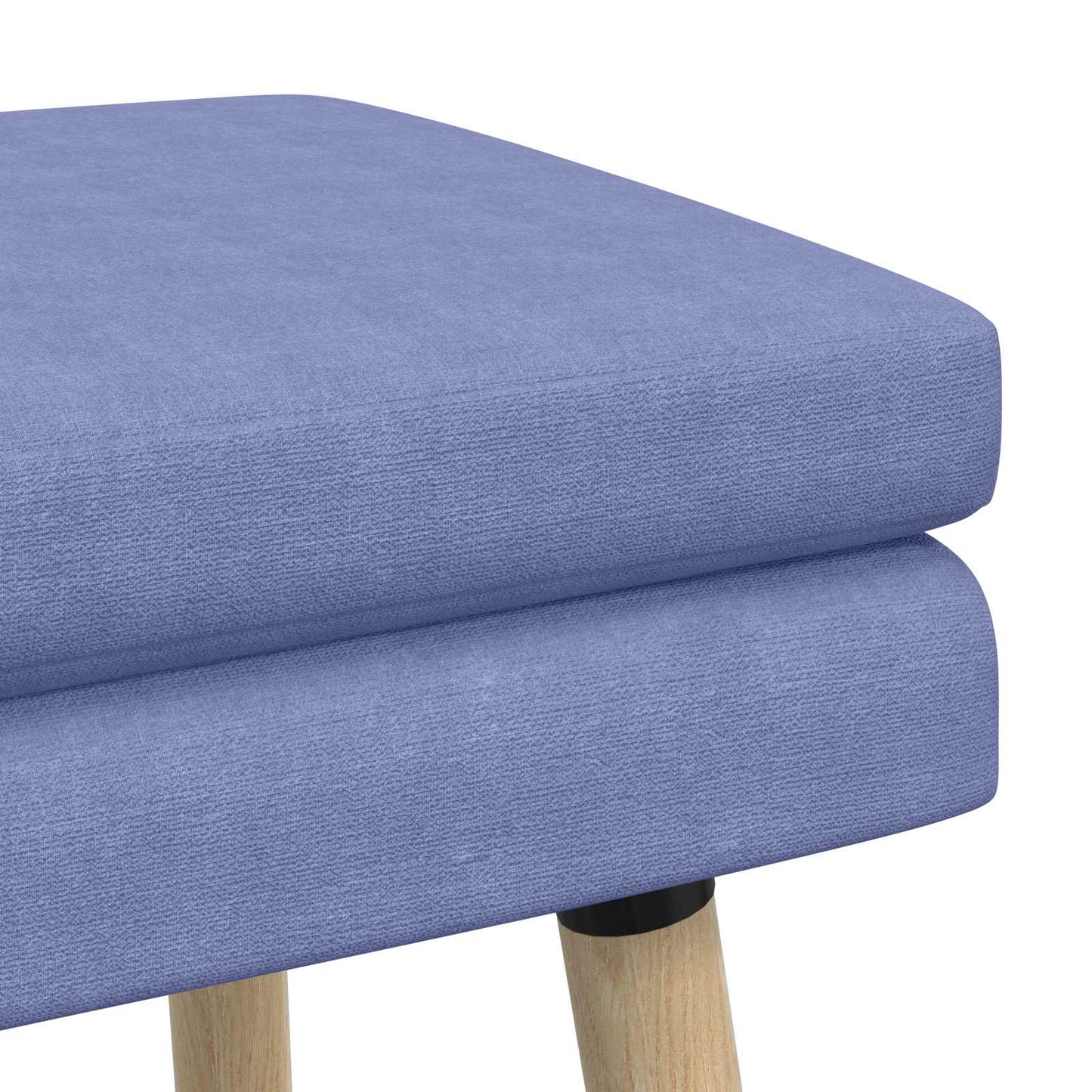 vidaXL Διπλή Επίστρωση Πάγκος Μπλε τζην 110 x 40 x 47 εκ. Ύφασμα