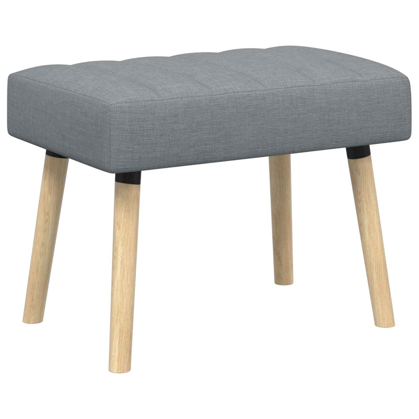 vidaXL Πάγκος με Καναλεύματα Ανοιχτό γκρι 60 x 40 x 45 εκ. Ύφασμα