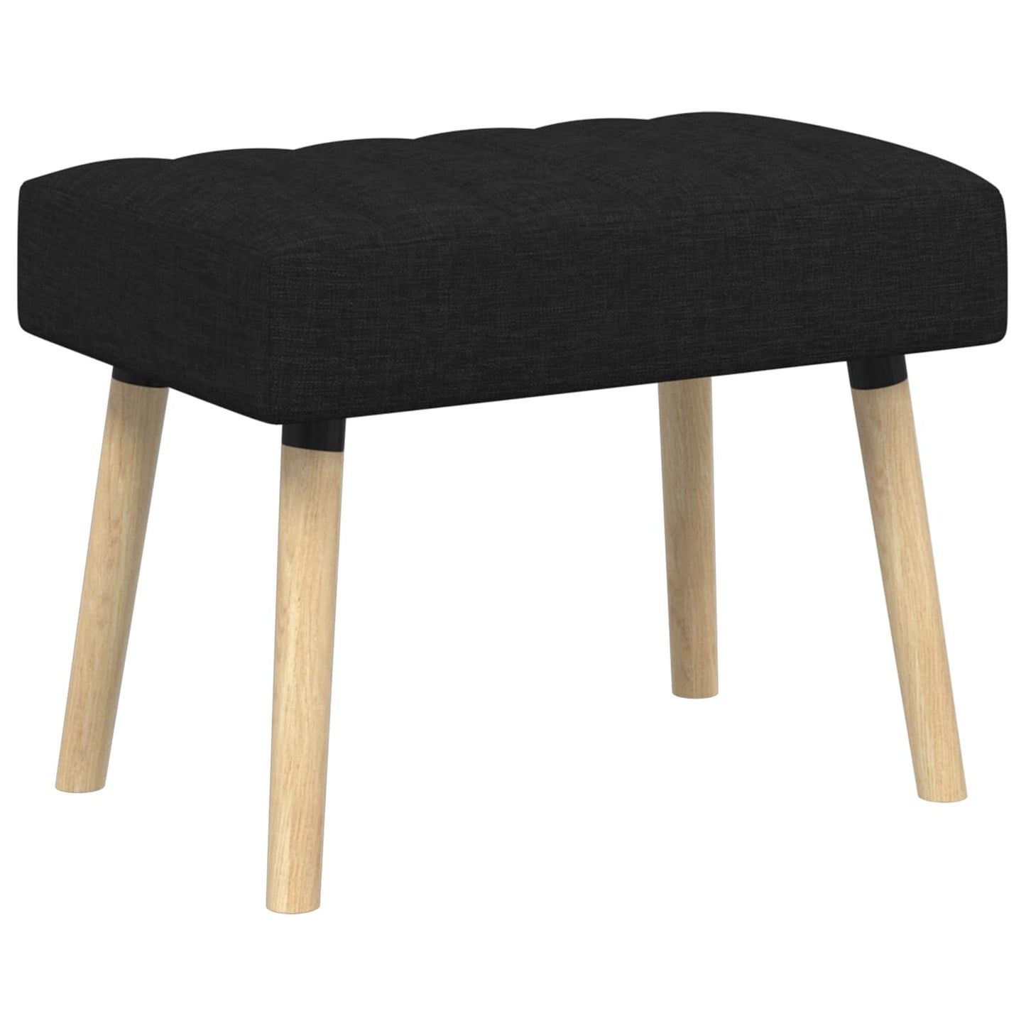 vidaXL Πάγκος με Καναλεύματα Μαύρο 60 x 40 x 45 εκ. Ύφασμα