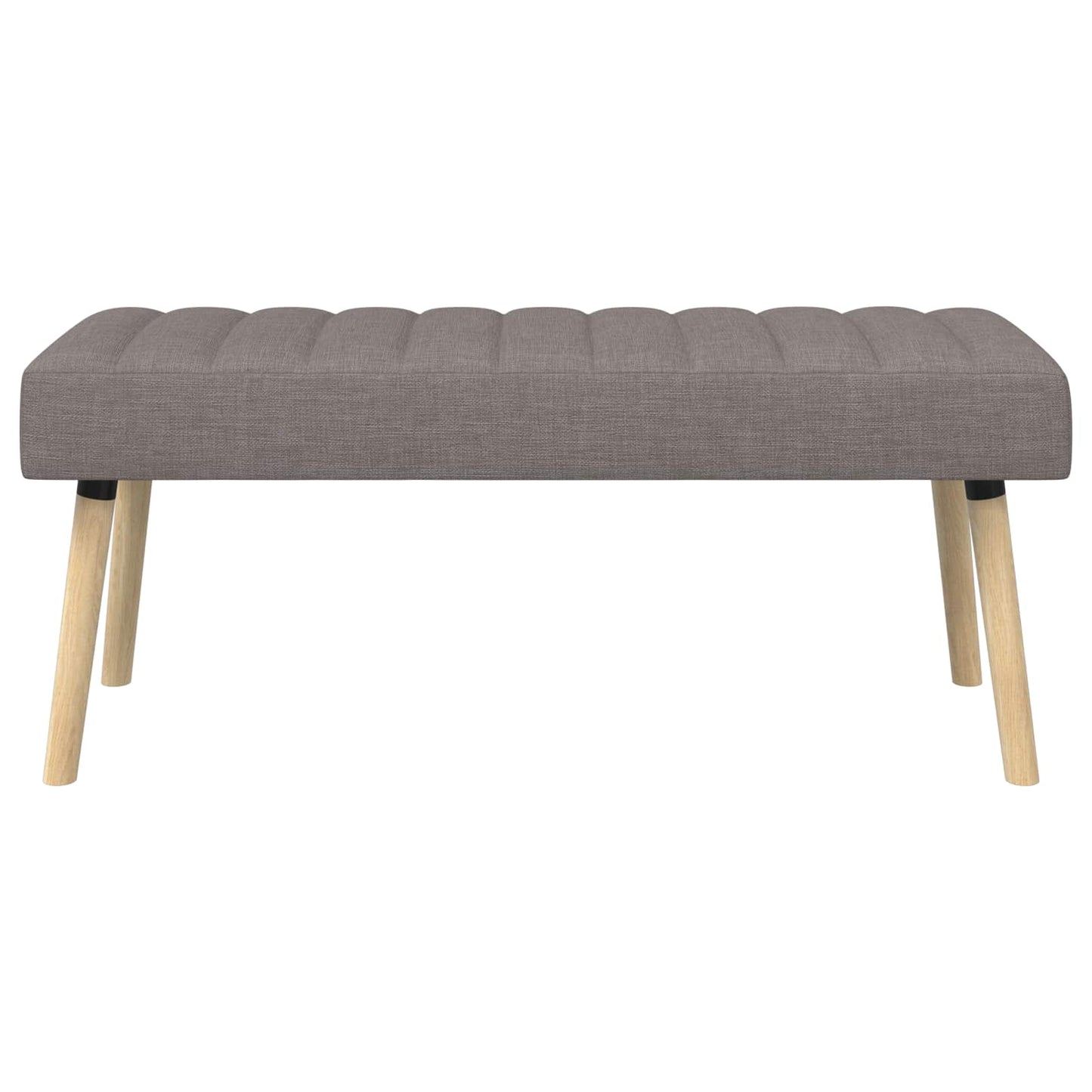 vidaXL Πάγκος με Καναλεύματα Taupe 110 x 40 x 46 cm Ύφασμα