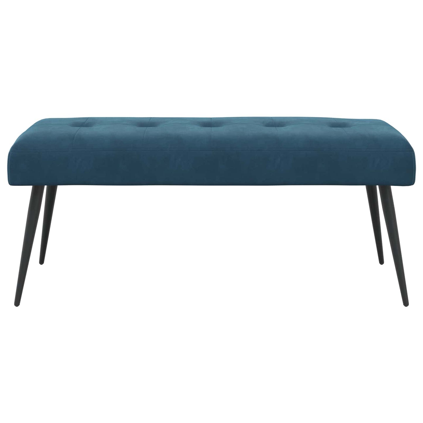 vidaXL Πάγκος με κουμπωτές επιφάνειες Μπλε 110 x 40 x 46 cm Βελούδο