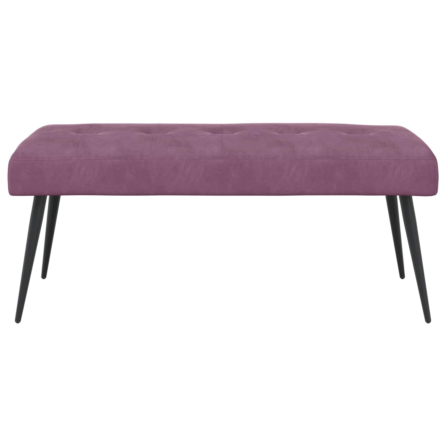 vidaXL Πάγκος με κουμπωτές επιφάνειες Μοβ 110 x 40 x 46 cm Βελούδο
