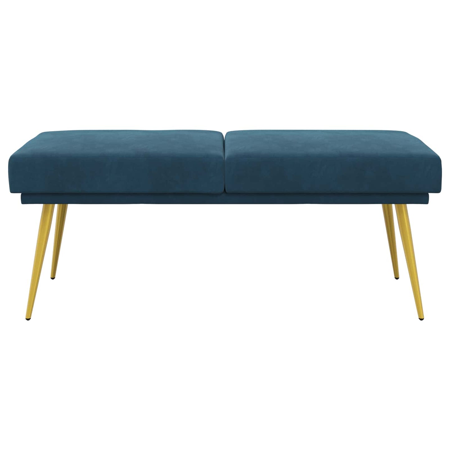 vidaXL Διπλή Επίστρωση Πάγκος Μπλε 120 x 45 x 46 εκ Βελούδο