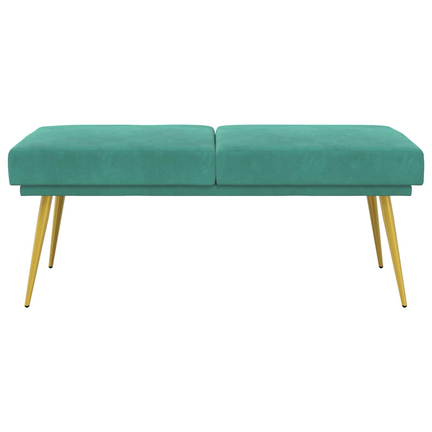 vidaXL Διπλή Επίστρωση Πάγκος Τιρκουάζ 120 x 45 x 46 εκ Βελούδο