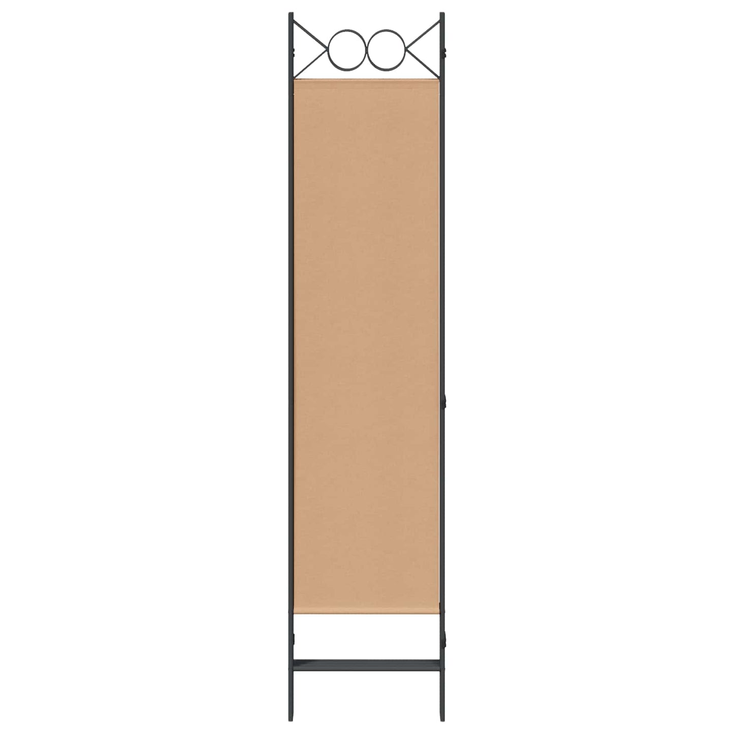 vidaXL 4-Πίνακας Διαχωριστικός Μπεζ 160 x 180 cm Ύφασμα