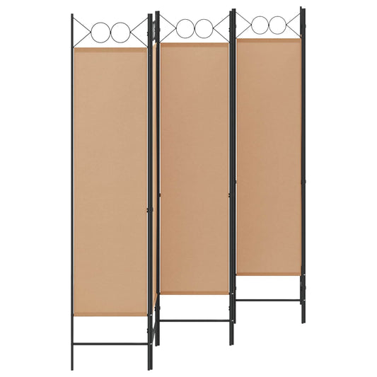 vidaXL Διαχωριστικό Δωματίου 6-Πάνελ Μπεζ 240 x 180 cm Ύφασμα