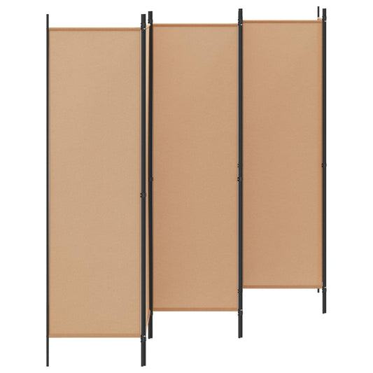 vidaXL Διαχωριστικό Δωματίου 6-Πάνελ Μπεζ 300 x 180 cm Ύφασμα