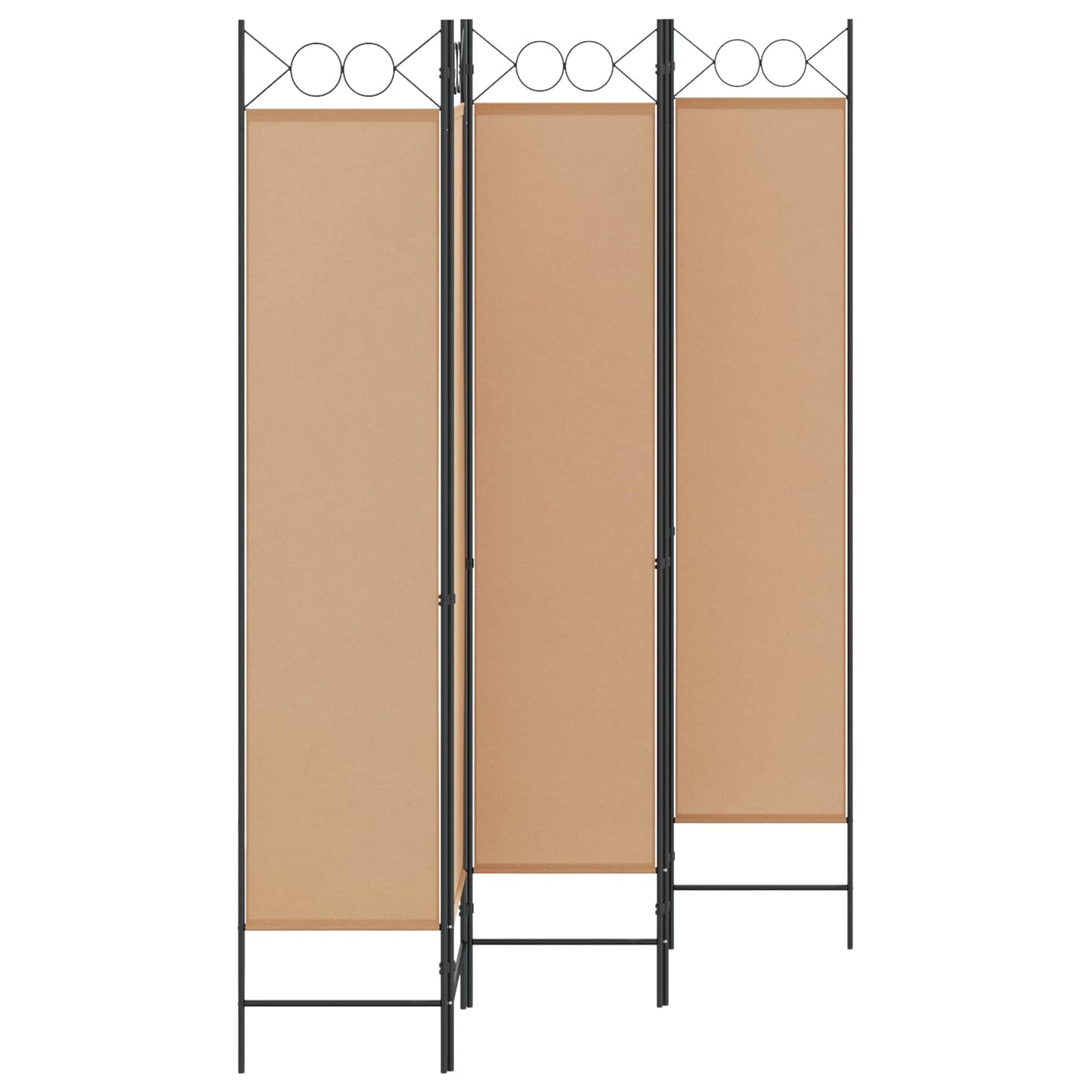 vidaXL 5-Panel Διχοτόμος Μπεζ 200 x 200 cm Ύφασμα