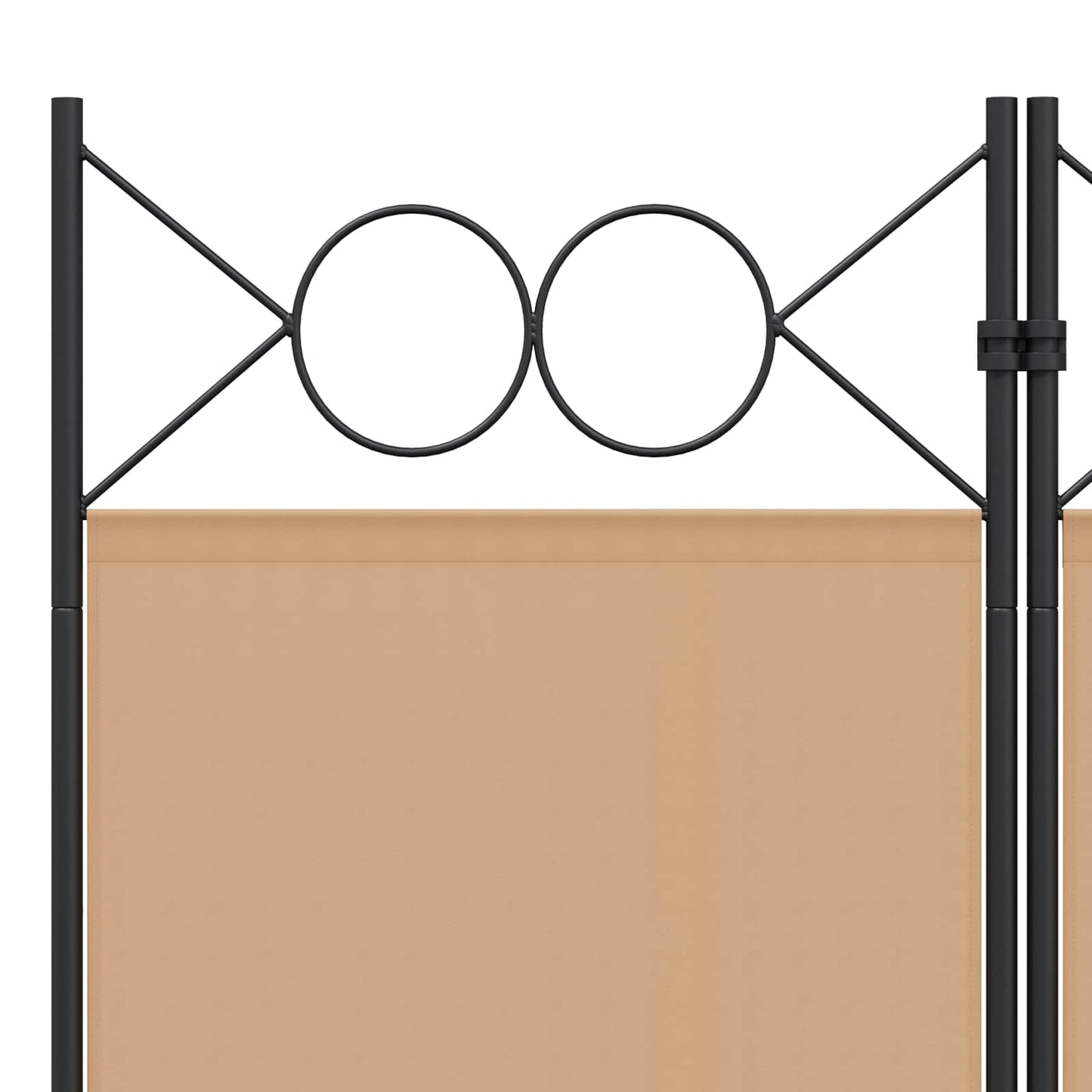 vidaXL 3-Panel Room Divider Μπεζ 120 x 220 cm Ύφασμα