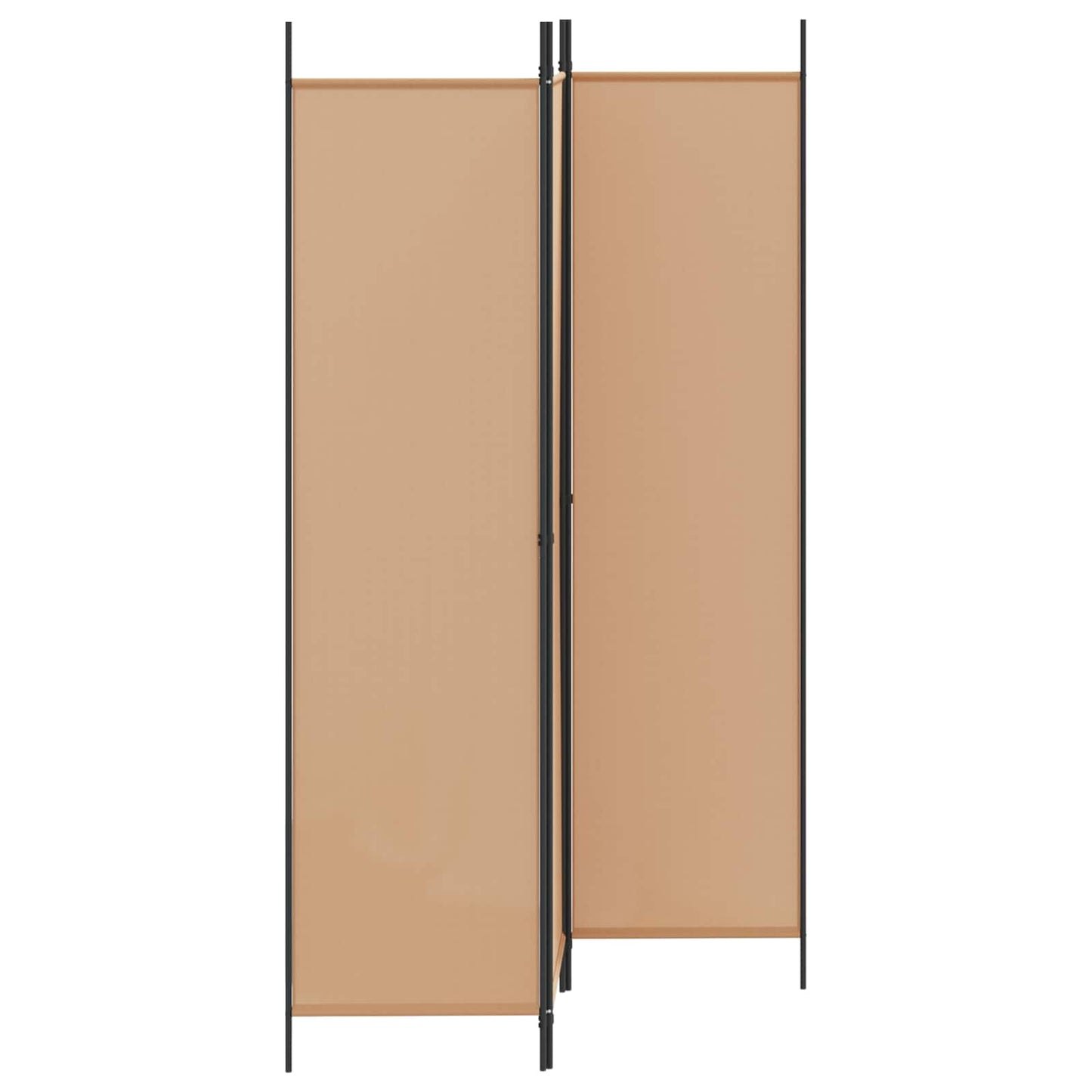 vidaXL 3-Panel Room Divider Μπεζ 150 x 200 cm Ύφασμα