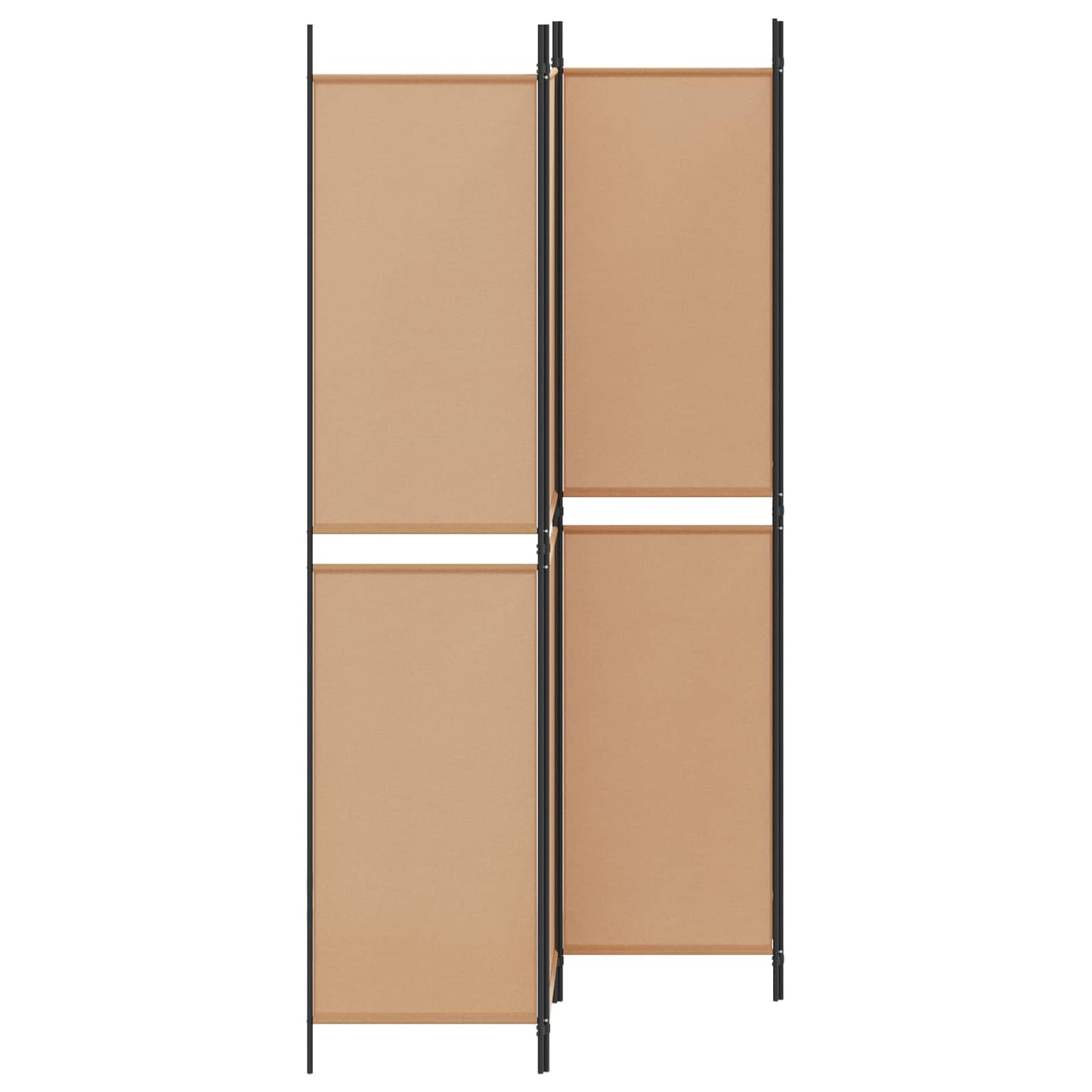 vidaXL Διαχωριστικό Δωματίου 4 Πάνελ Μπεζ 200 x 220 cm Ύφασμα