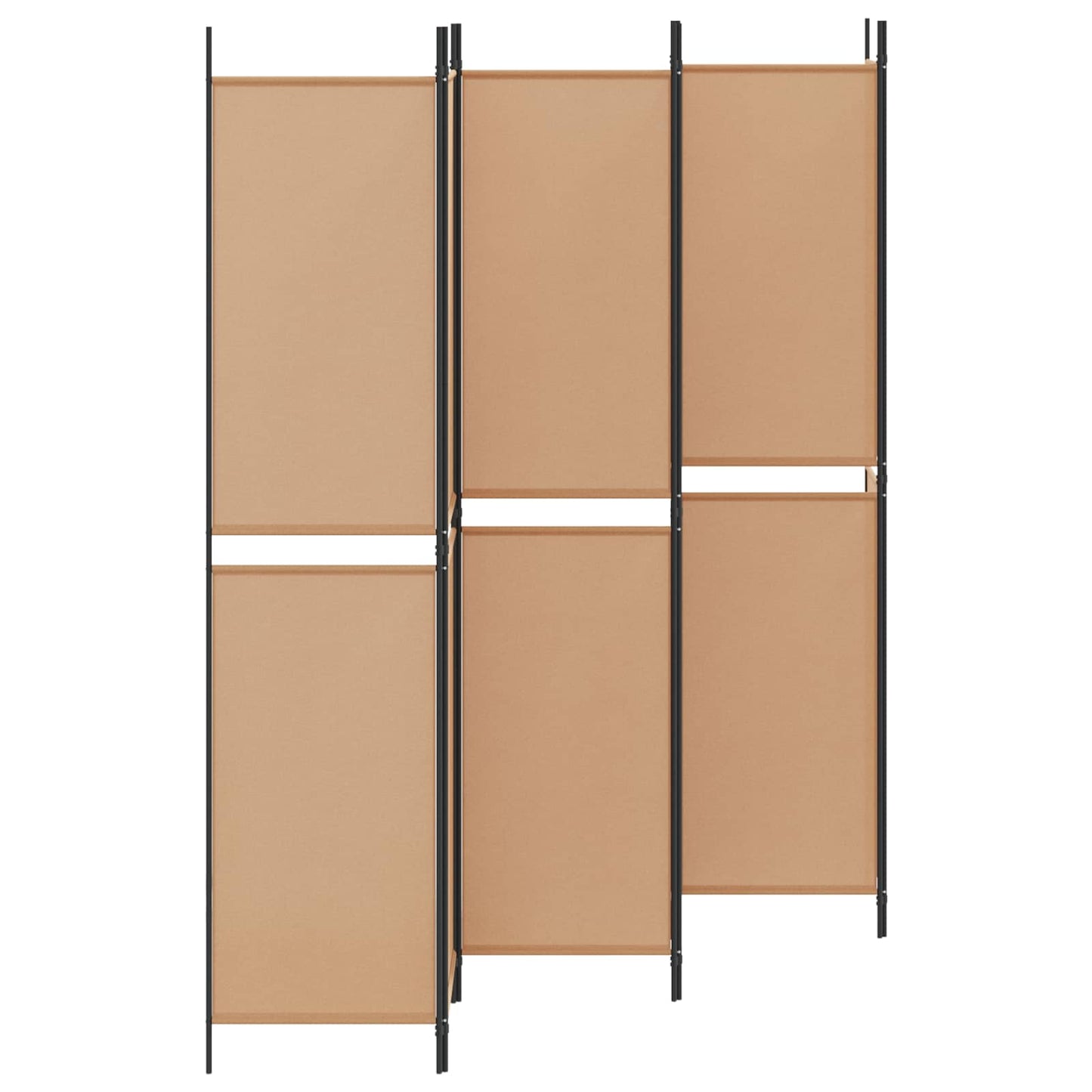 vidaXL Διαχωριστικό Δωματίου 6-Πάνελ Μπεζ 300 x 220 cm Ύφασμα