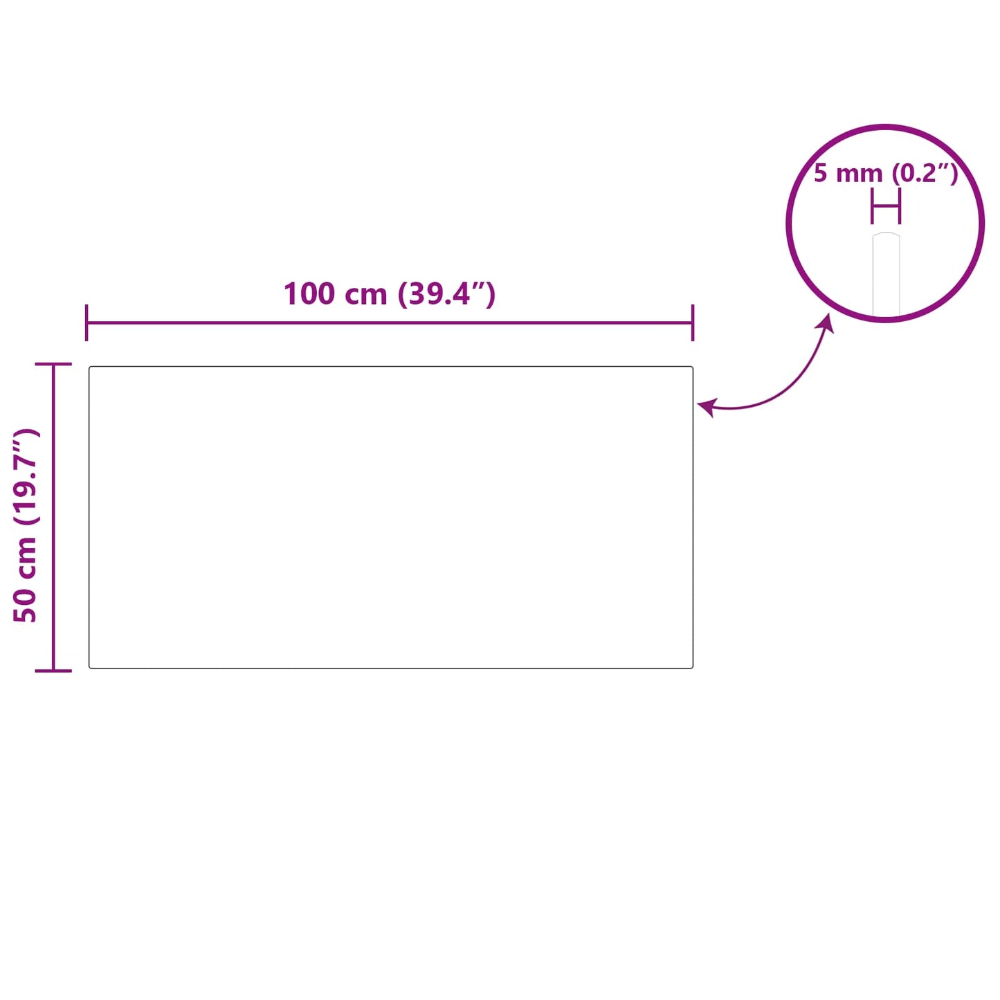 vidaXL Καπάκι τραπεζιού 4 pcs Μαύρο Γυαλί