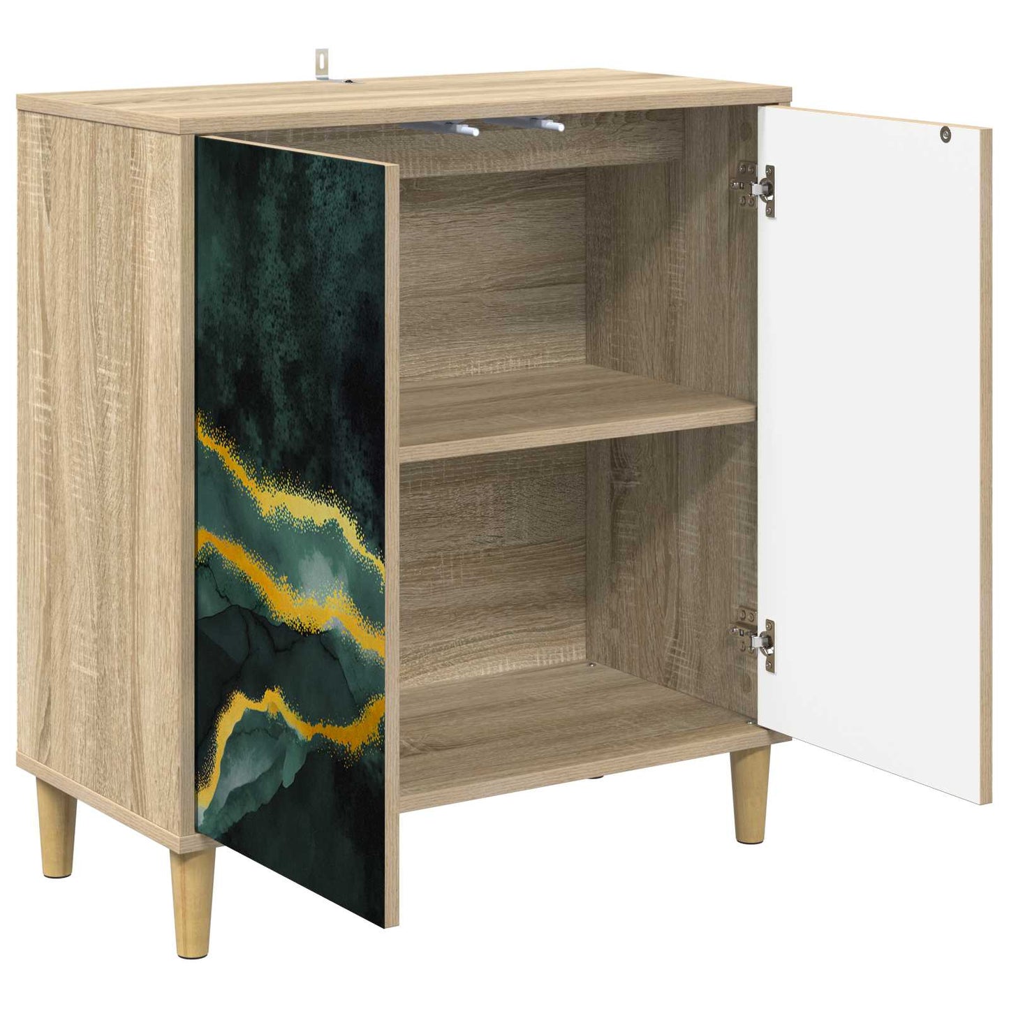 vidaXL Πλαϊνό γραφείο WIJHE Sonoma 69 x 33 x 75 εκ. Επεξεργασμένο Ξύλο