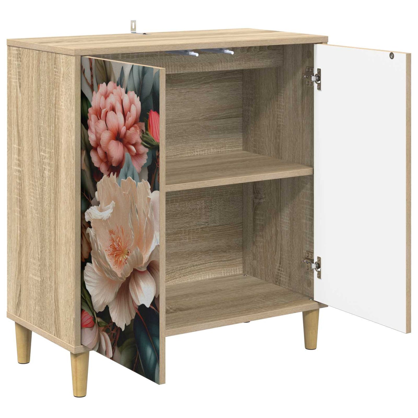 vidaXL Πλαϊνό γραφείο BORNE Sonoma 69 x 33 x 75 εκ. Επεξεργασμένο Ξύλο
