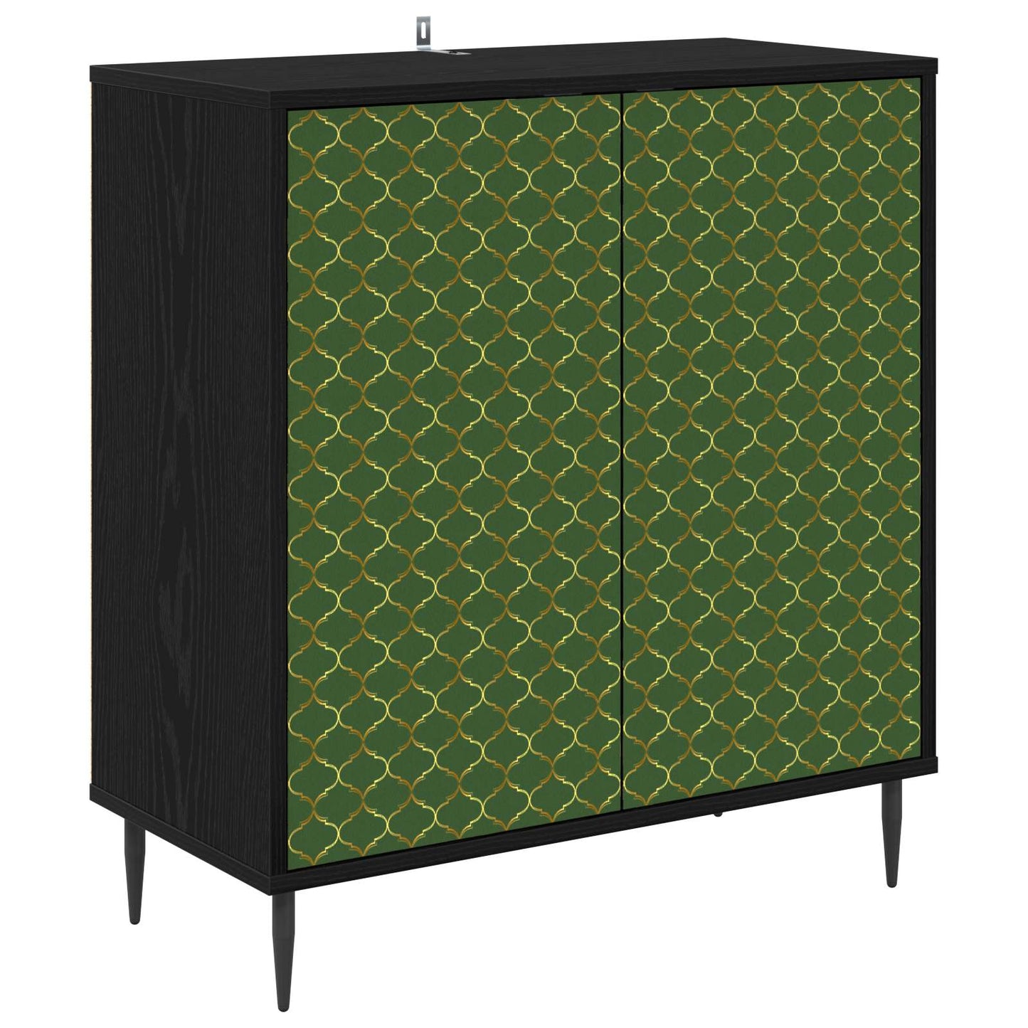 vidaXL Πλαϊνό γραφείο GELEEN Μαύρη Δρυς 69 x 33 x 76 εκ.