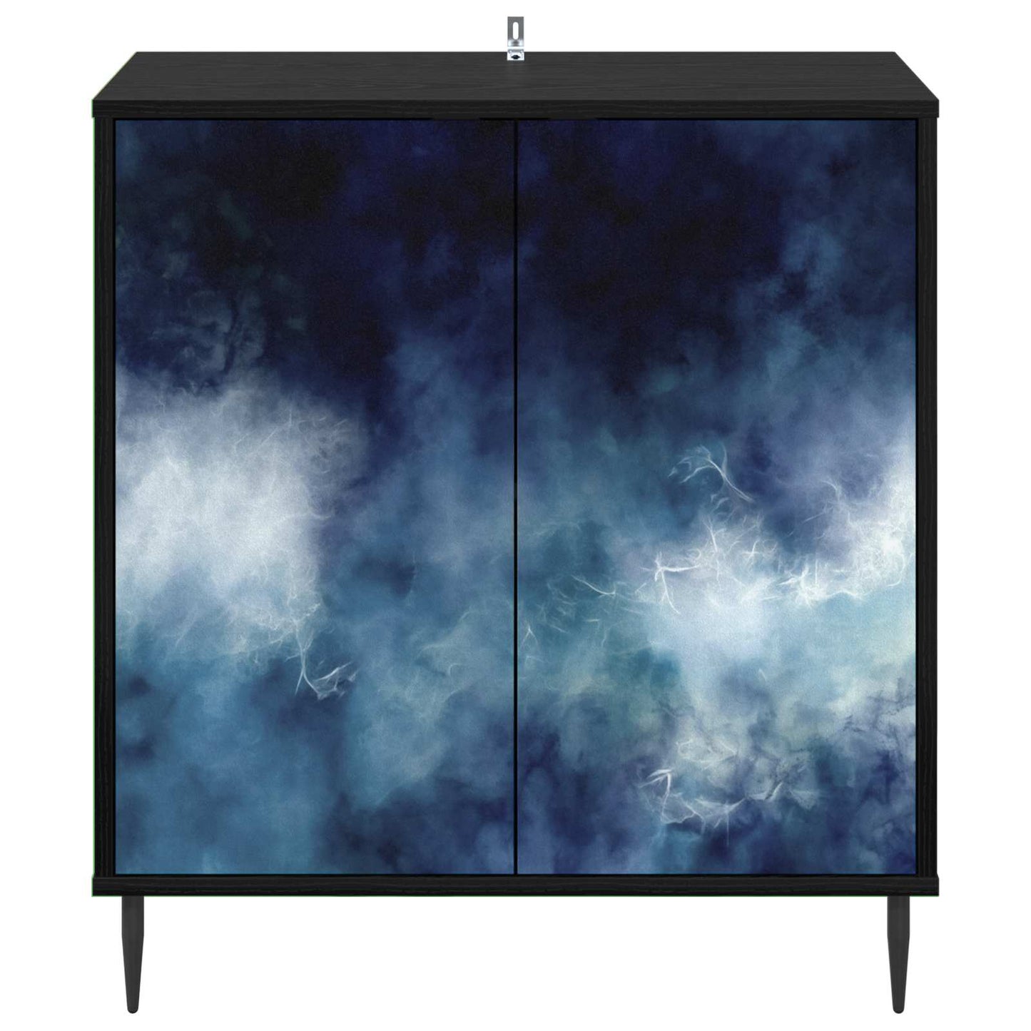 vidaXL Πλαϊνό γραφείο RAALTE Μαύρη Δρυς 69 x 33 x 76 εκ.