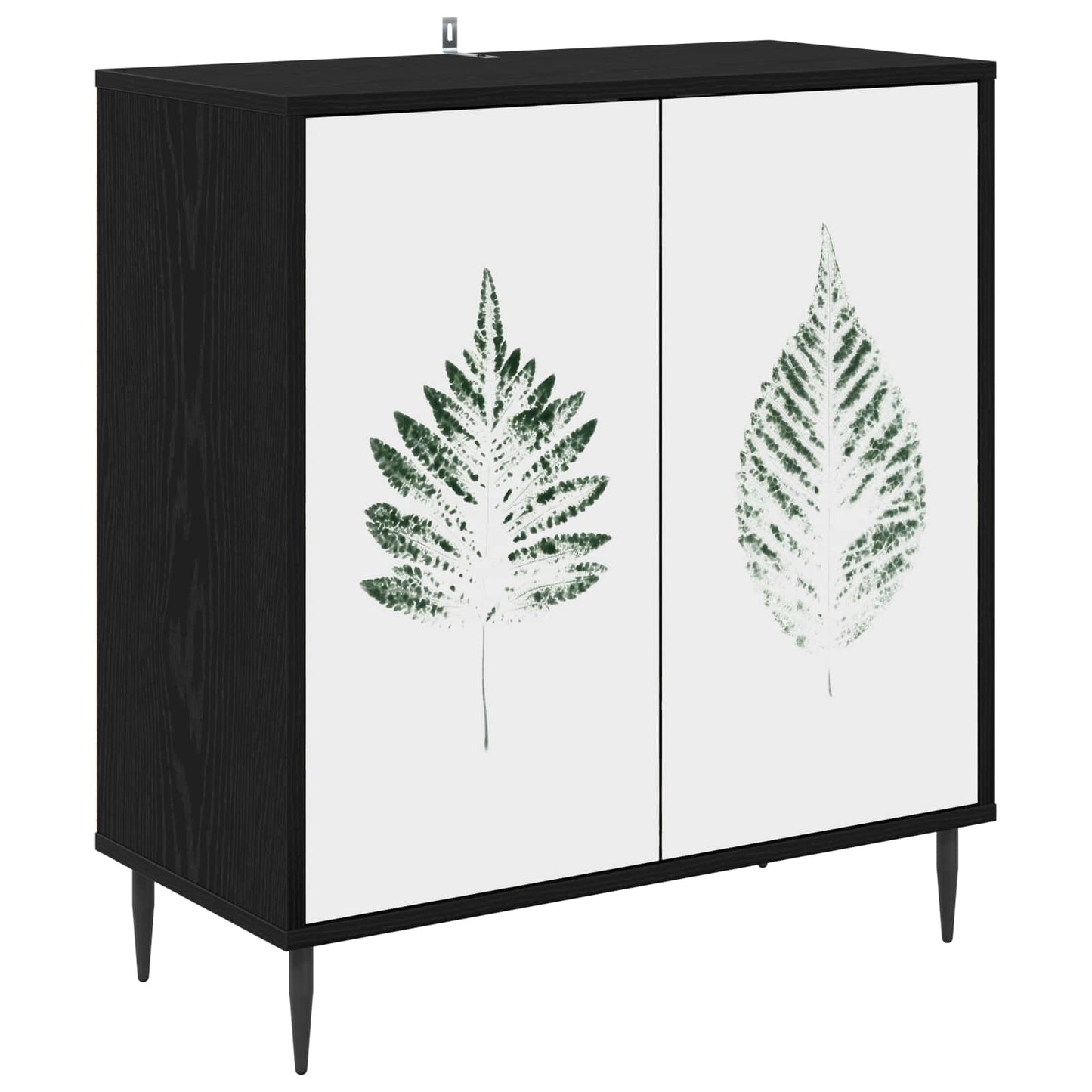 vidaXL Πλαϊνό γραφείο HANAU Μαύρη Δρυς 69 x 33 x 76 εκ.