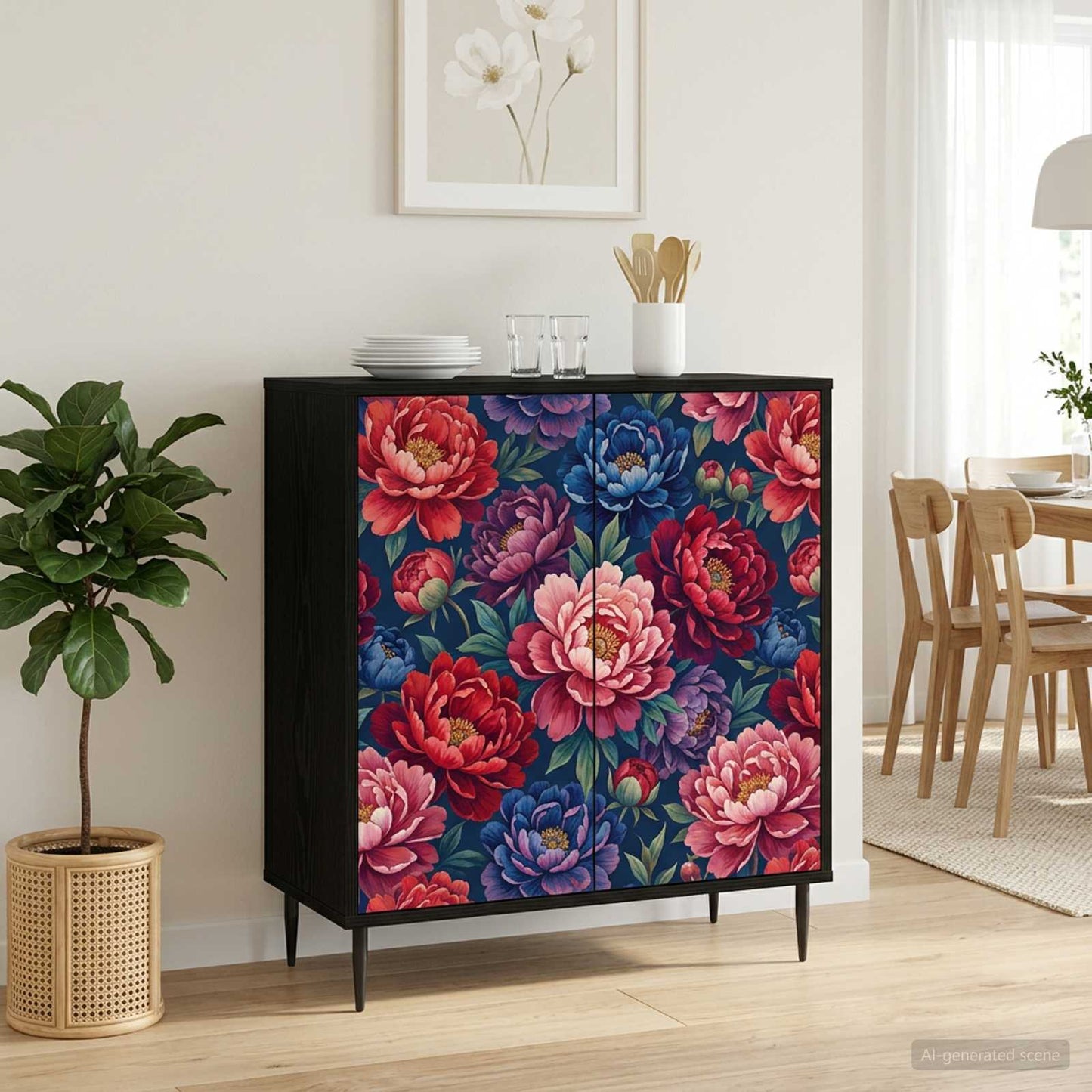 vidaXL Πλαϊνό γραφείο AACHEN Μαύρη Δρυς 69 x 33 x 76 εκ.