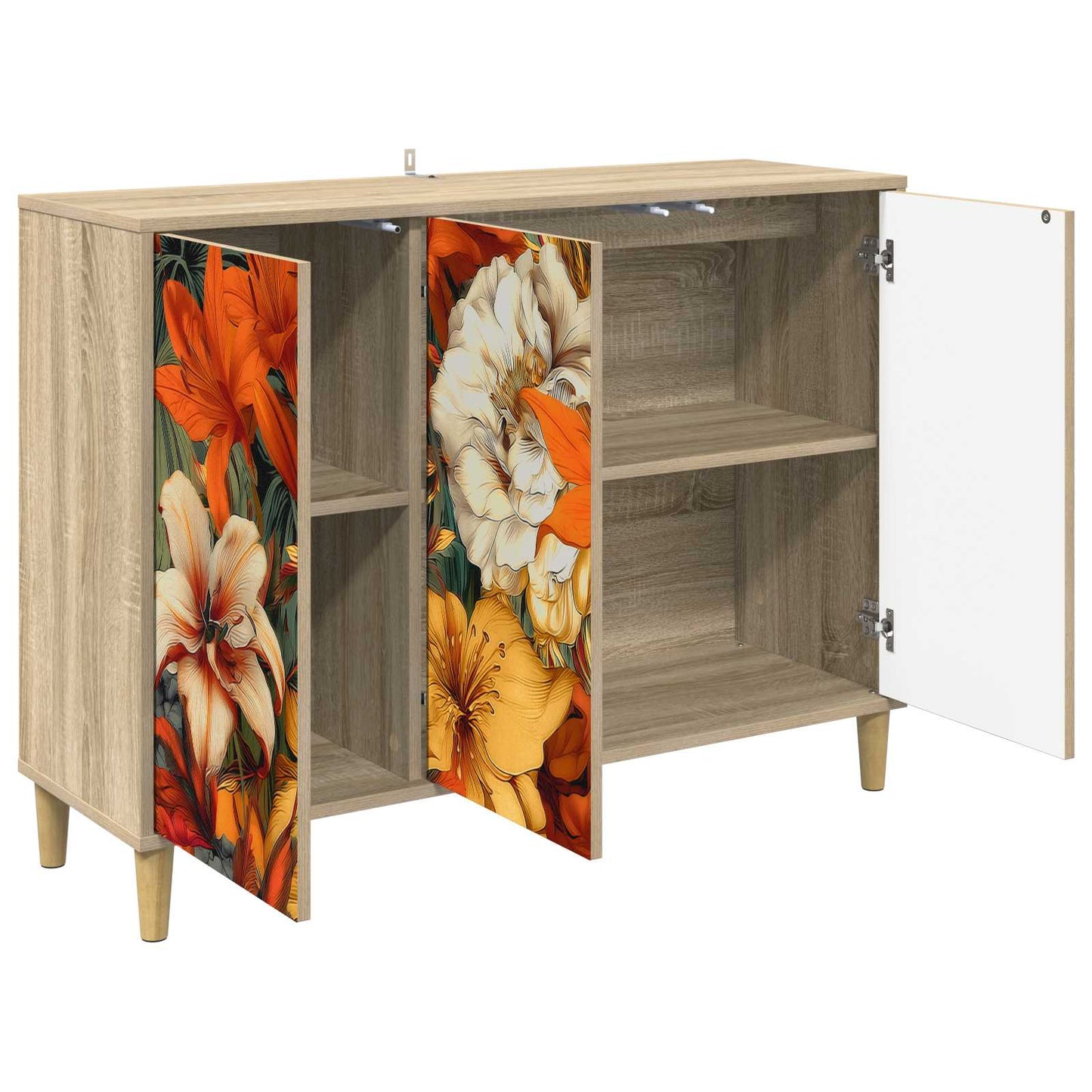 vidaXL Πλαϊνό γραφείο GENNEP Sonoma 102 x 33 x 75 εκ.