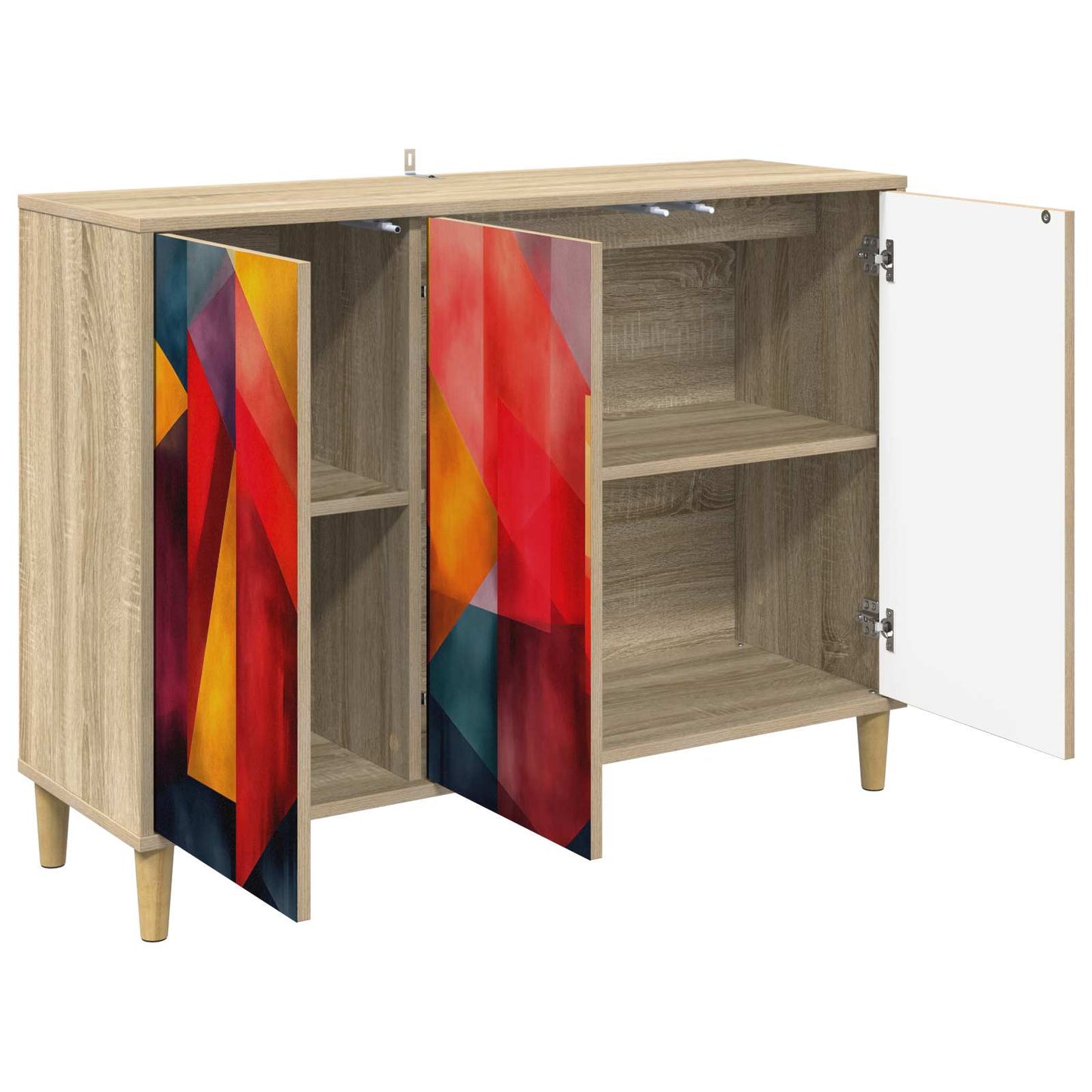 vidaXL Πλαϊνό γραφείο HEESCH Sonoma 102 x 33 x 75 εκ.
