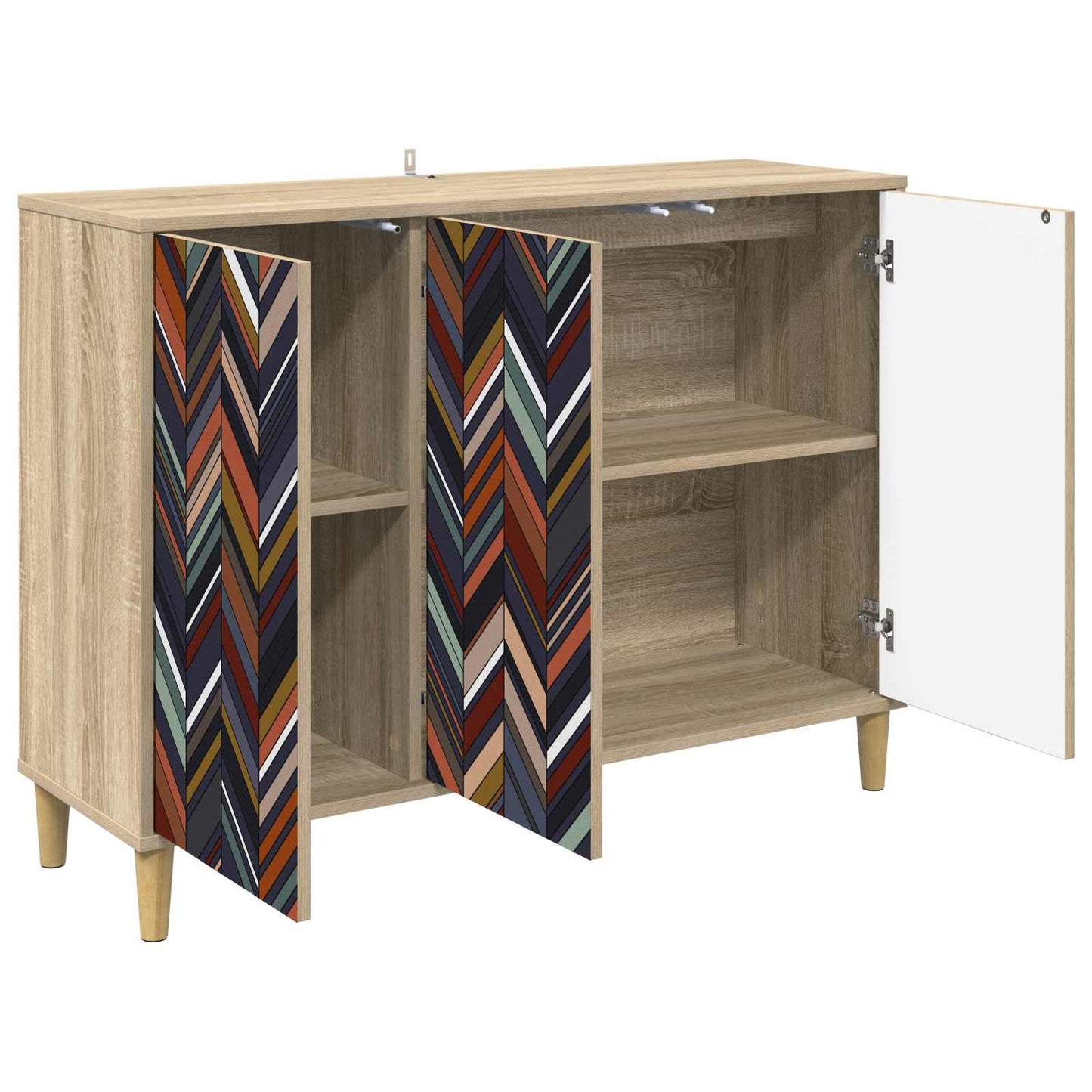 vidaXL Πλαϊνό γραφείο OMMEN Sonoma 102 x 33 x 75 εκ.